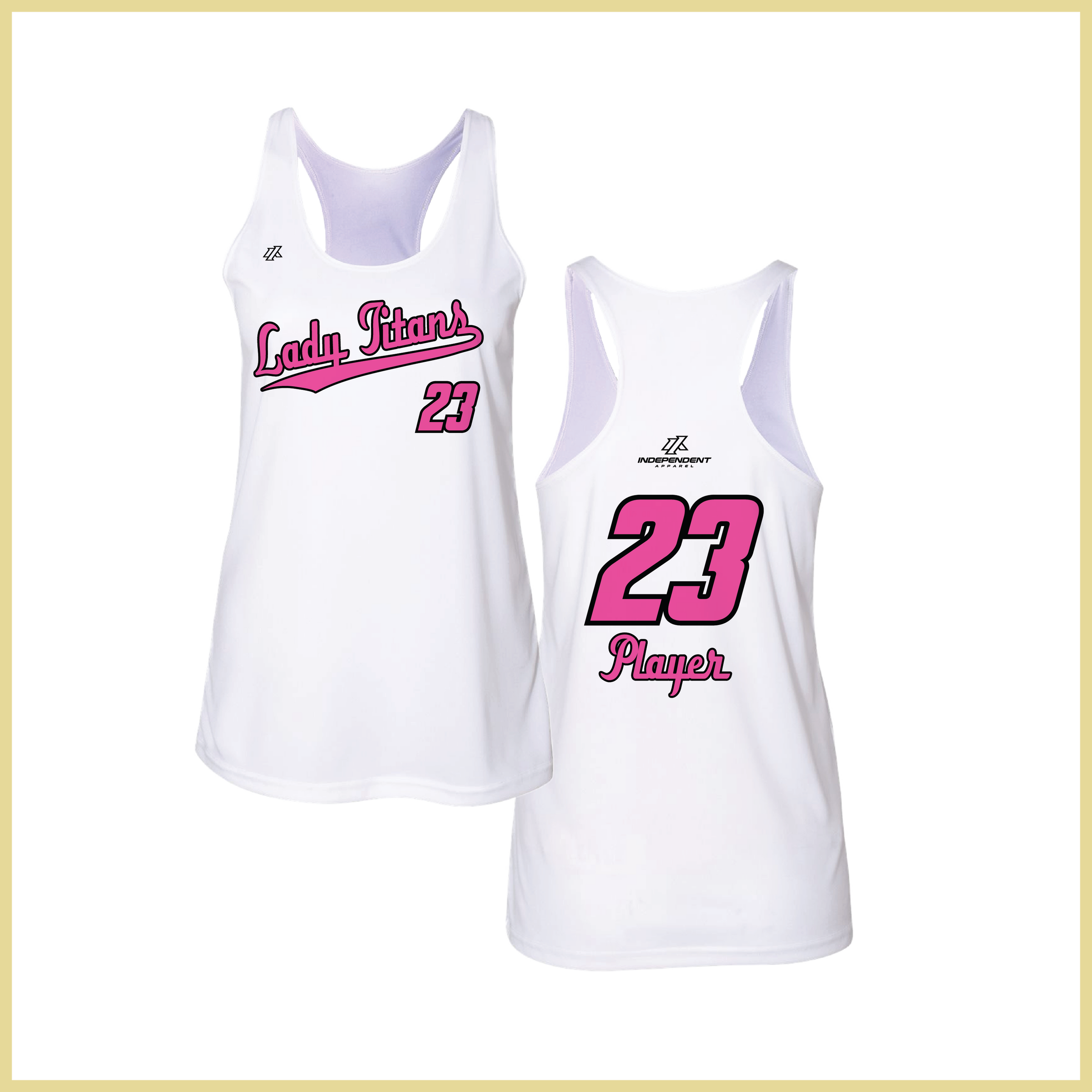 Treasure Coast Lady Titans Script Logo Women's Tank Top