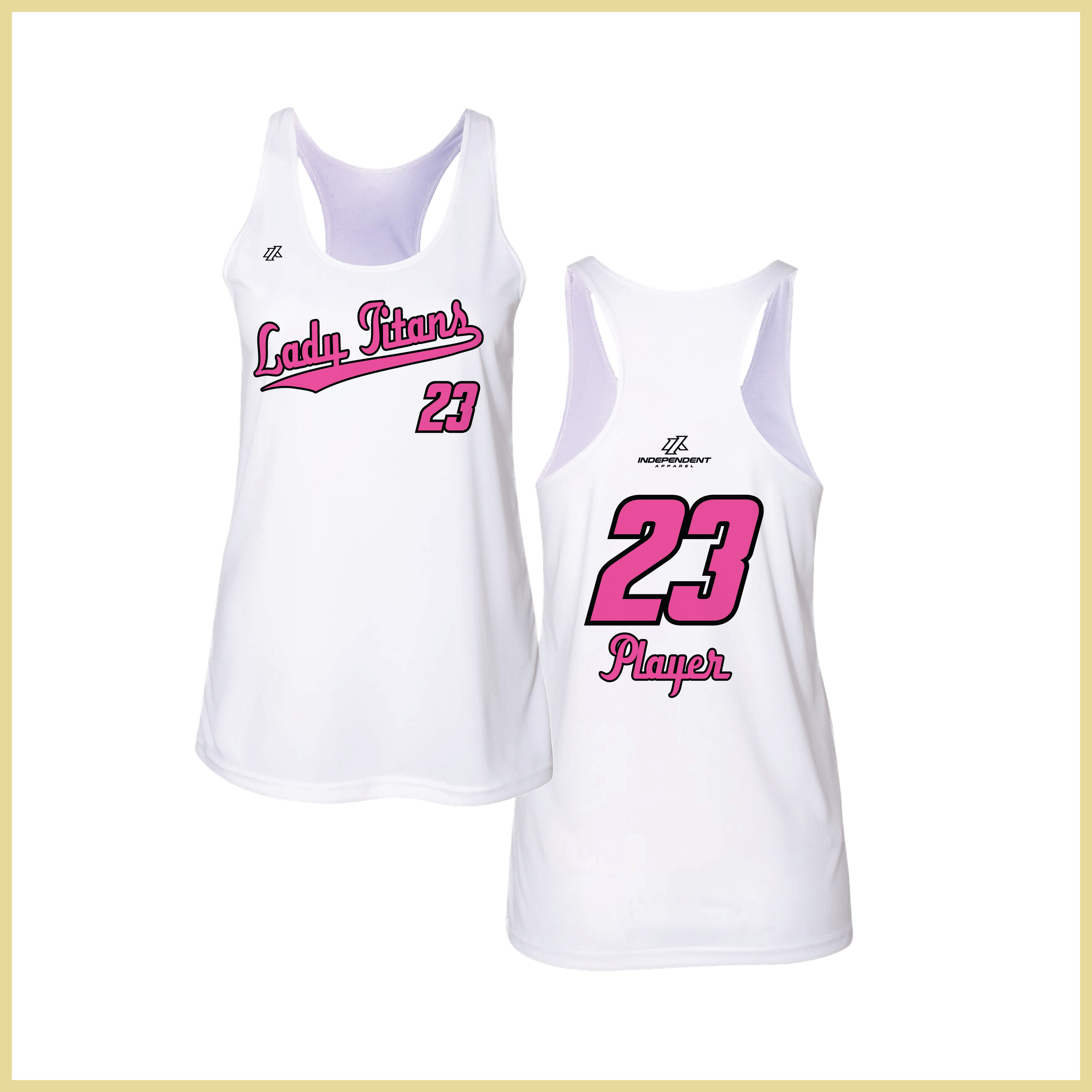Treasure Coast Lady Titans Script Logo Women's Tank Top
