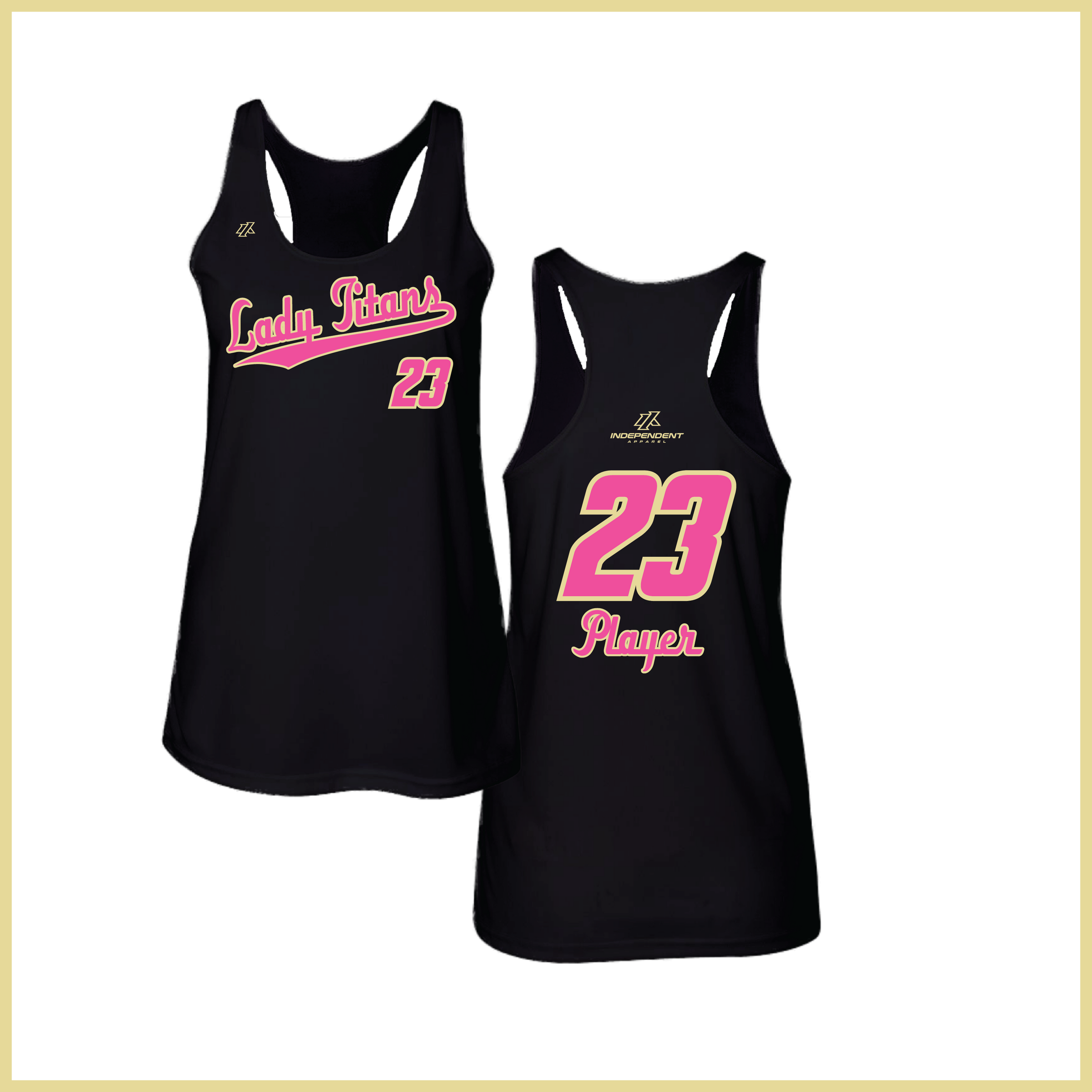 Treasure Coast Lady Titans Script Logo Women's Tank Top