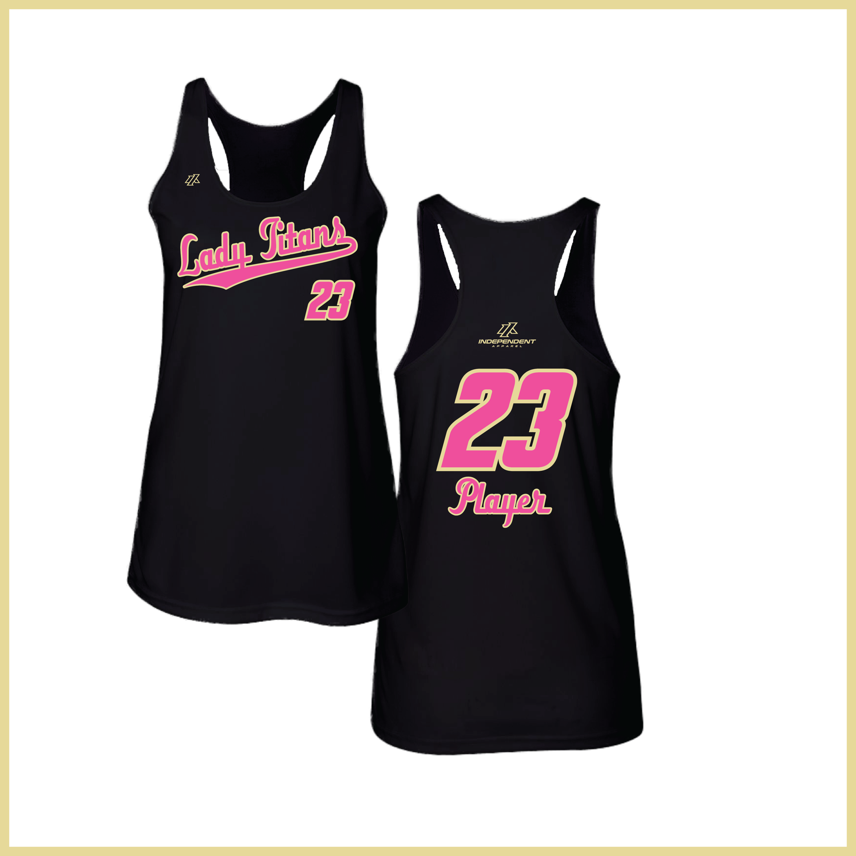 Treasure Coast Lady Titans Script Logo Women's Tank Top