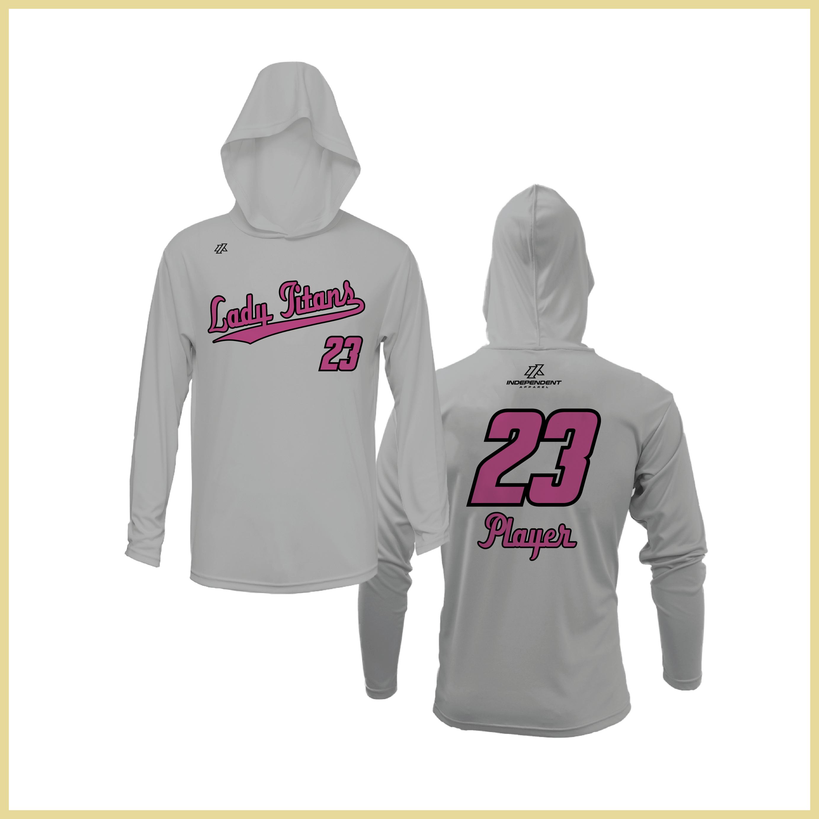 Treasure Coast Lady Titans Script Logo Lightweight Hoodie