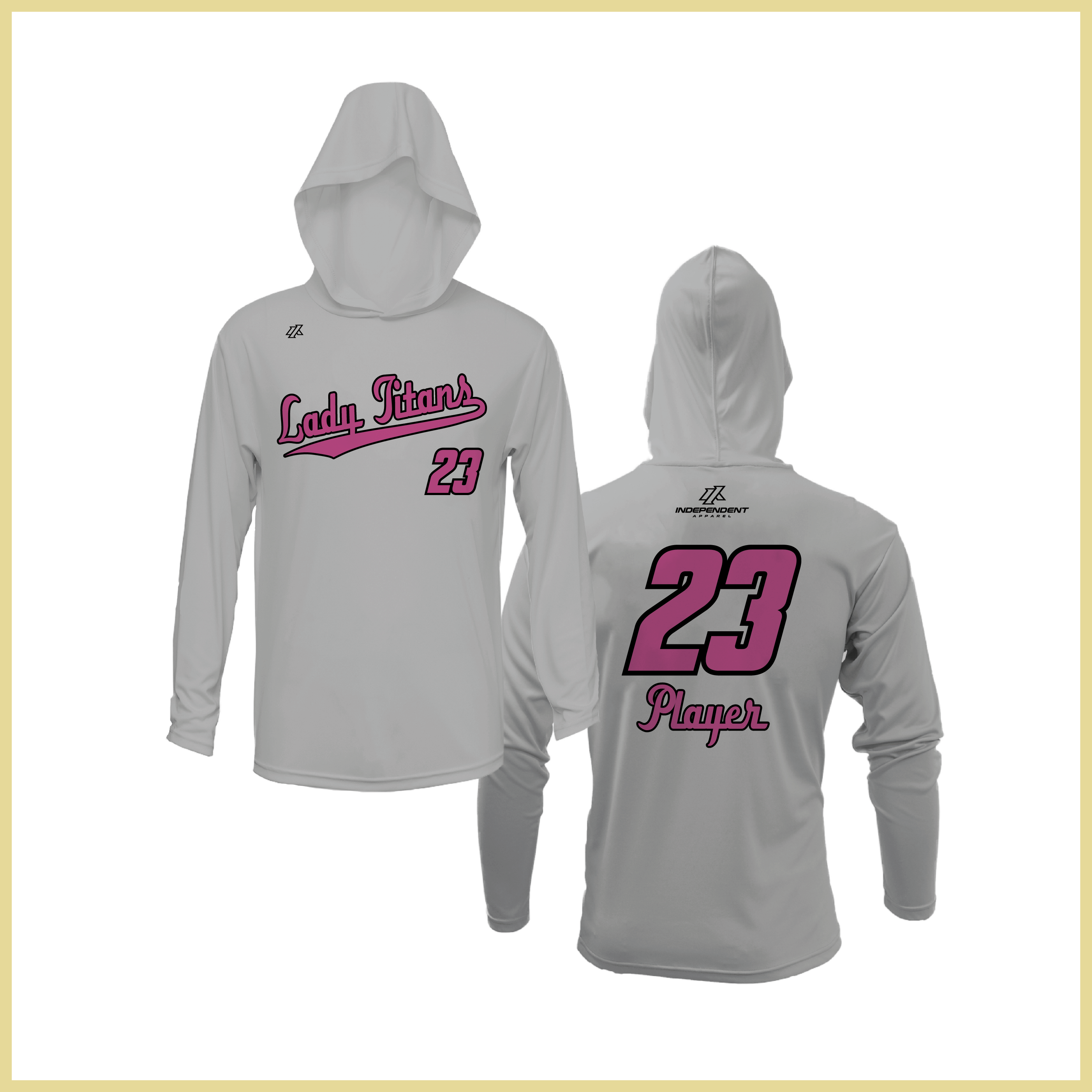 Treasure Coast Lady Titans Script Logo Lightweight Hoodie