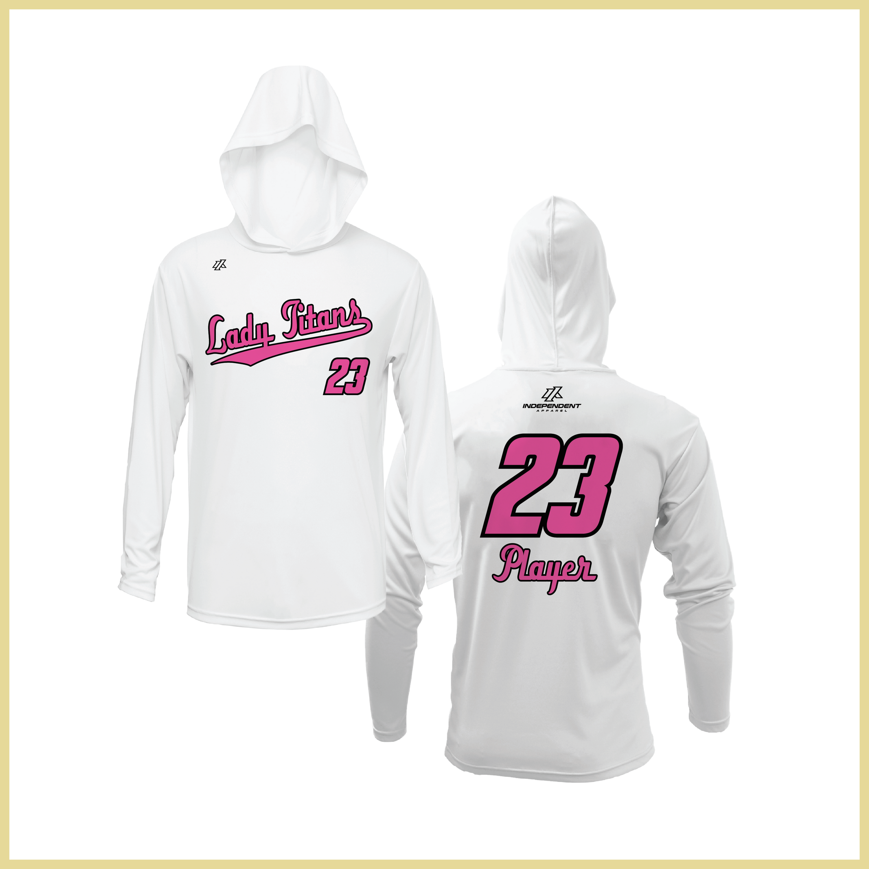 Treasure Coast Lady Titans Script Logo Lightweight Hoodie