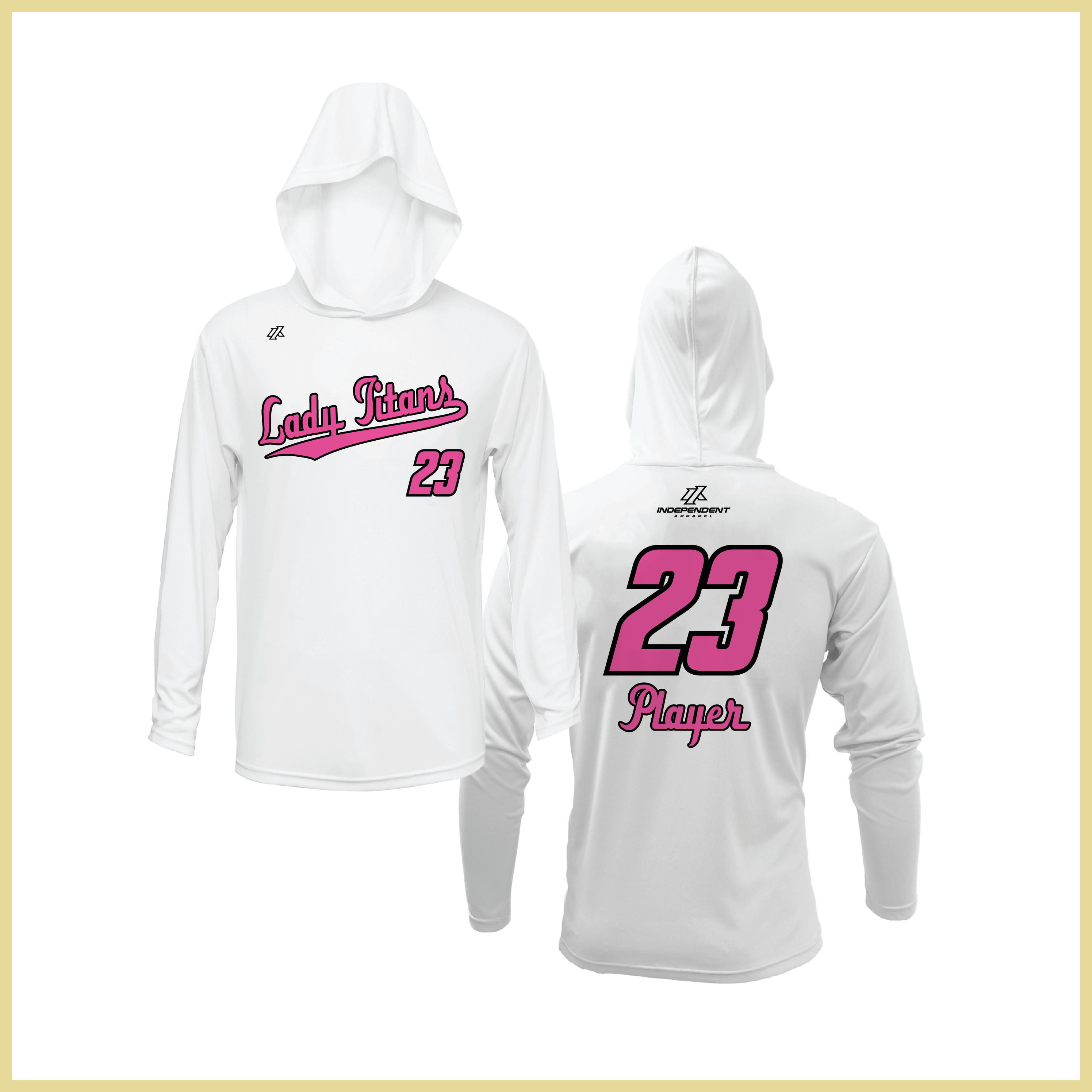 Treasure Coast Lady Titans Script Logo Lightweight Hoodie
