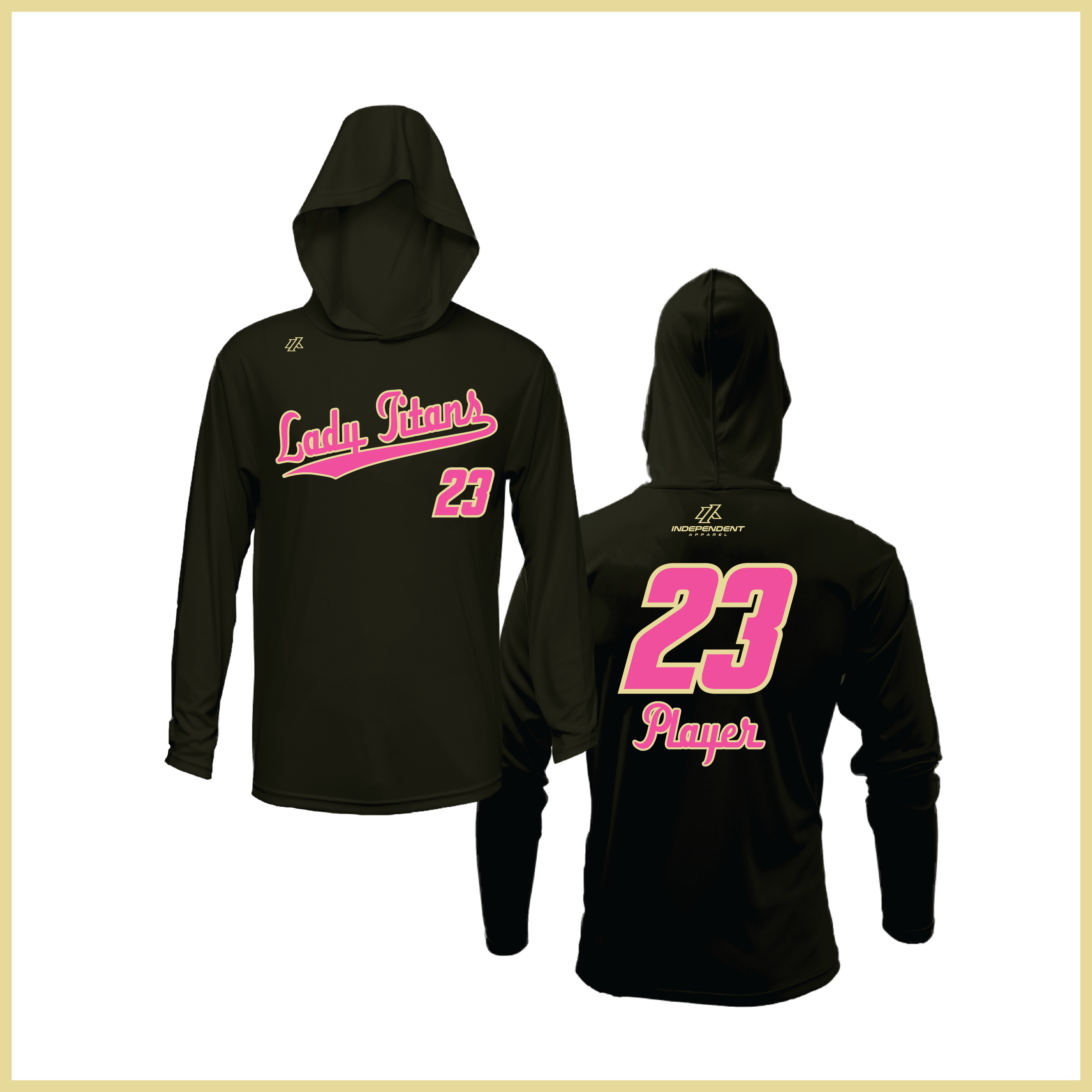 Treasure Coast Lady Titans Script Logo Lightweight Hoodie
