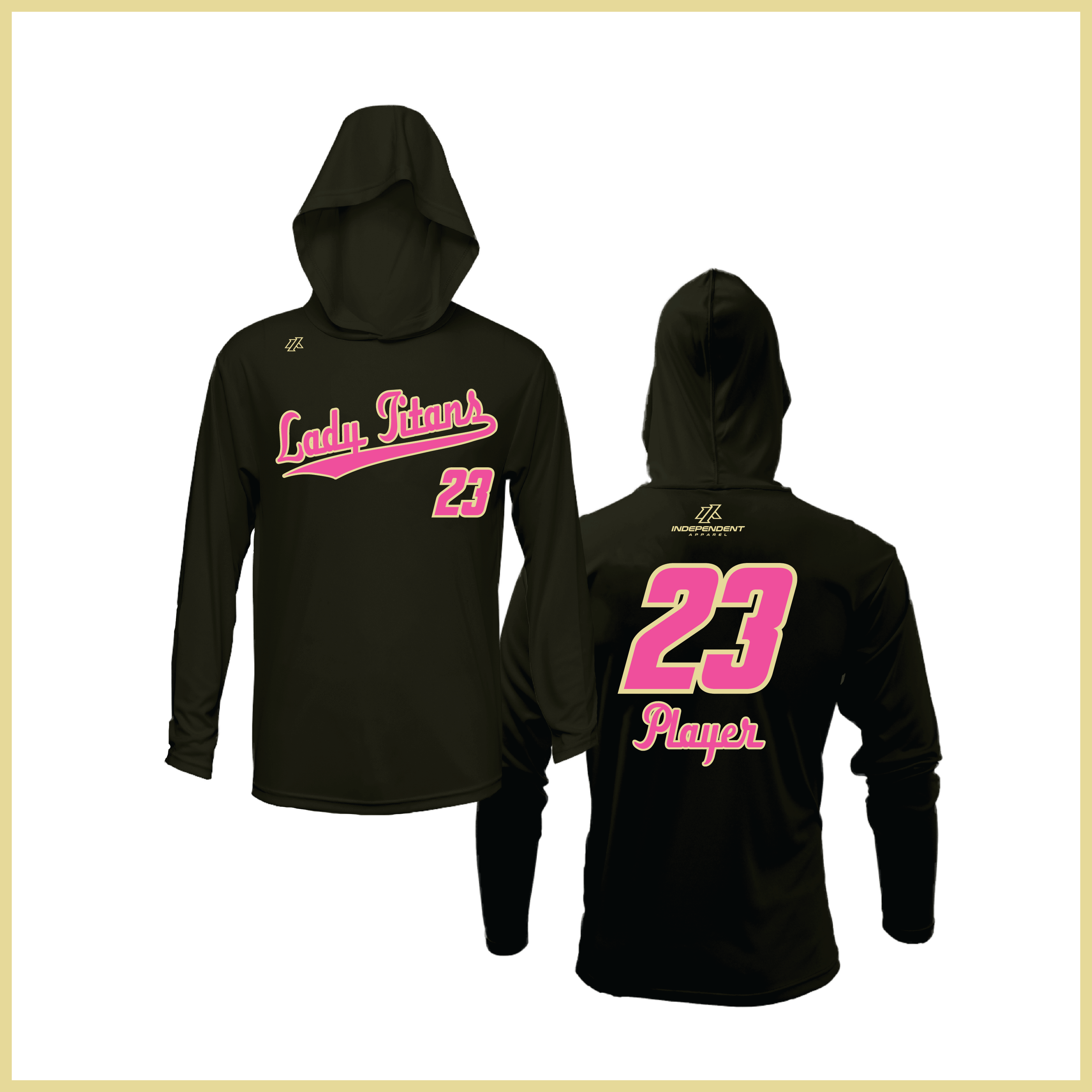 Treasure Coast Lady Titans Script Logo Lightweight Hoodie