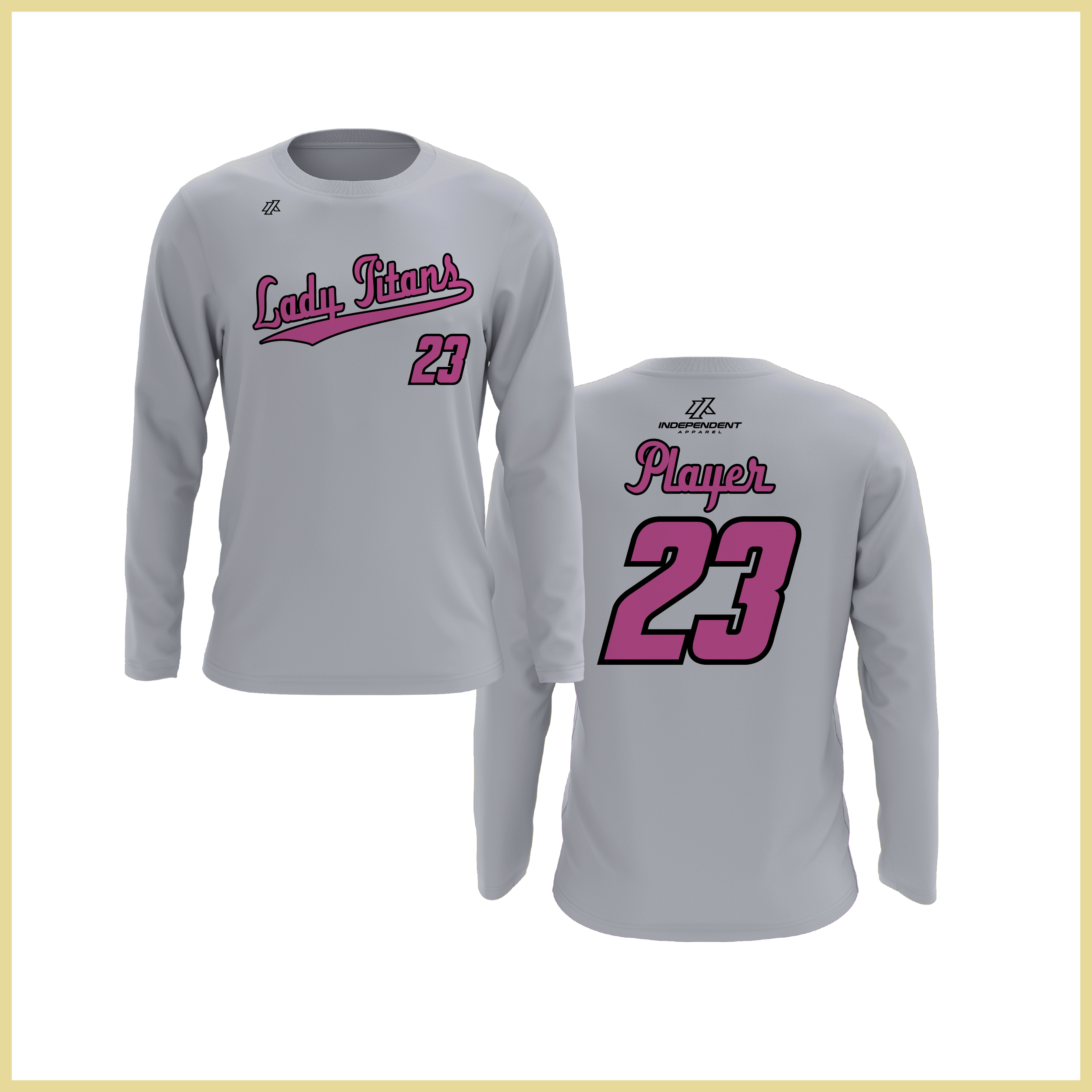 Treasure Coast Lady Titans Script Logo Long Sleeve Shirt