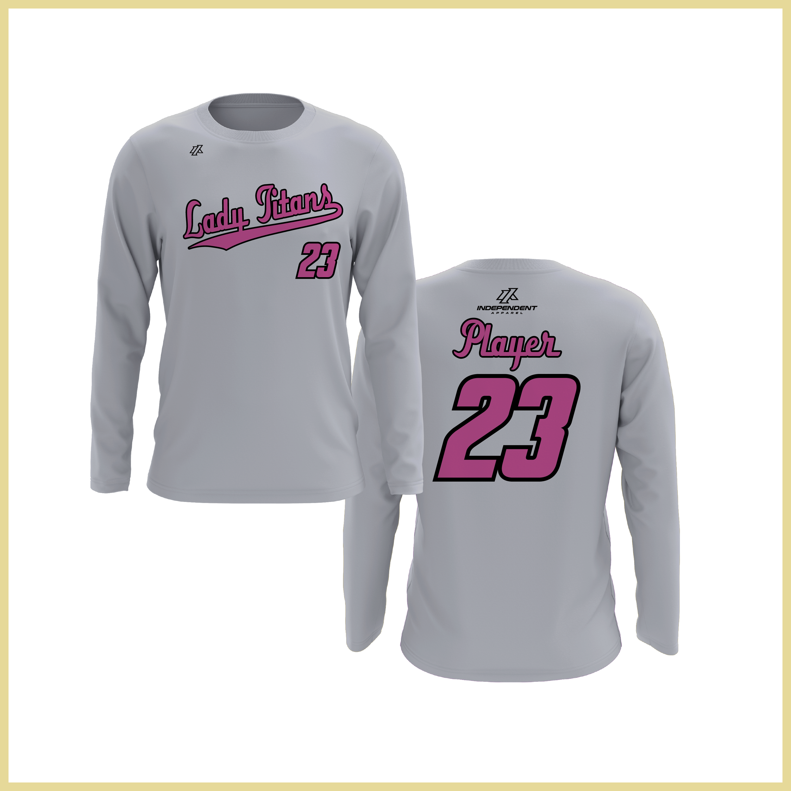 Treasure Coast Lady Titans Script Logo Long Sleeve Shirt