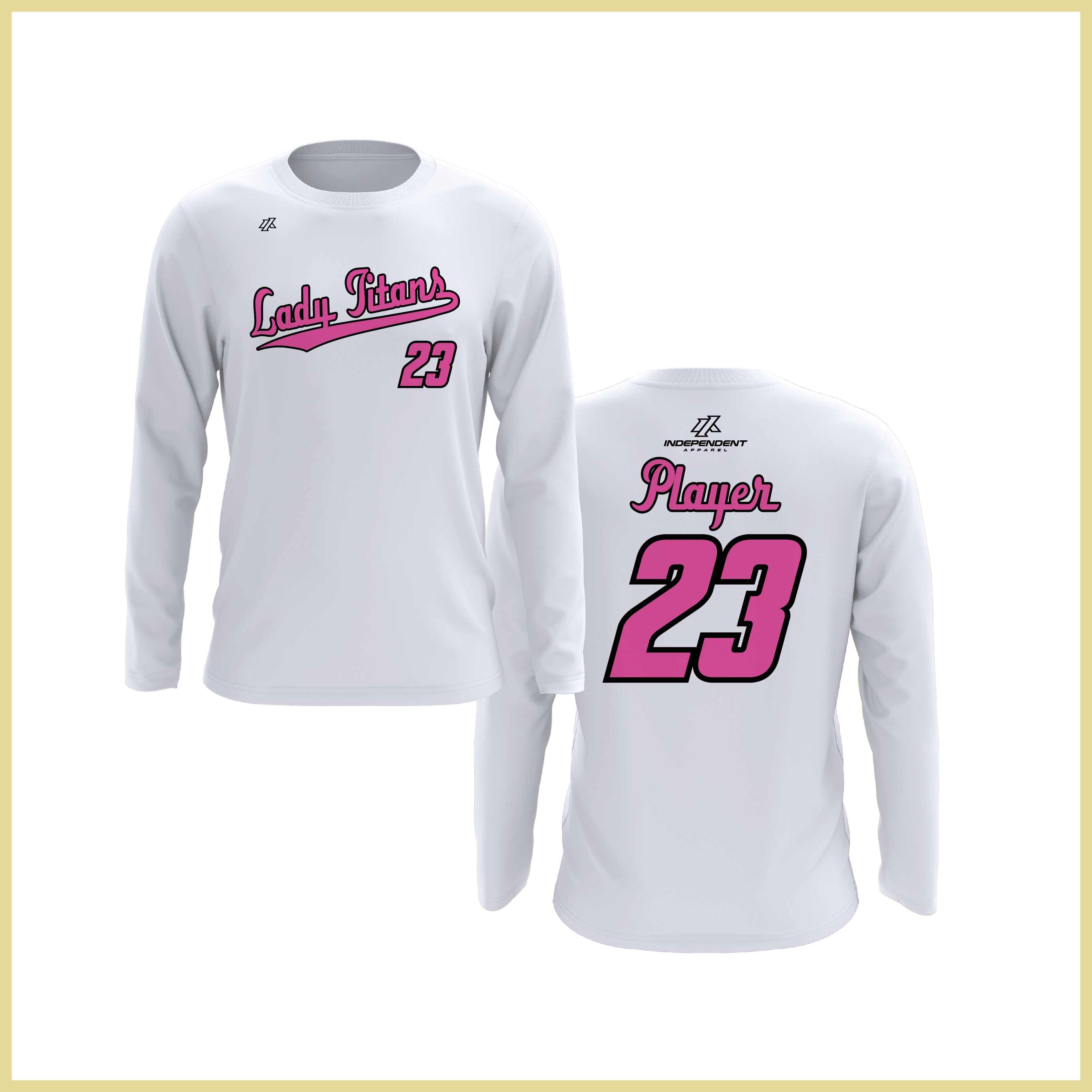 Treasure Coast Lady Titans Script Logo Long Sleeve Shirt