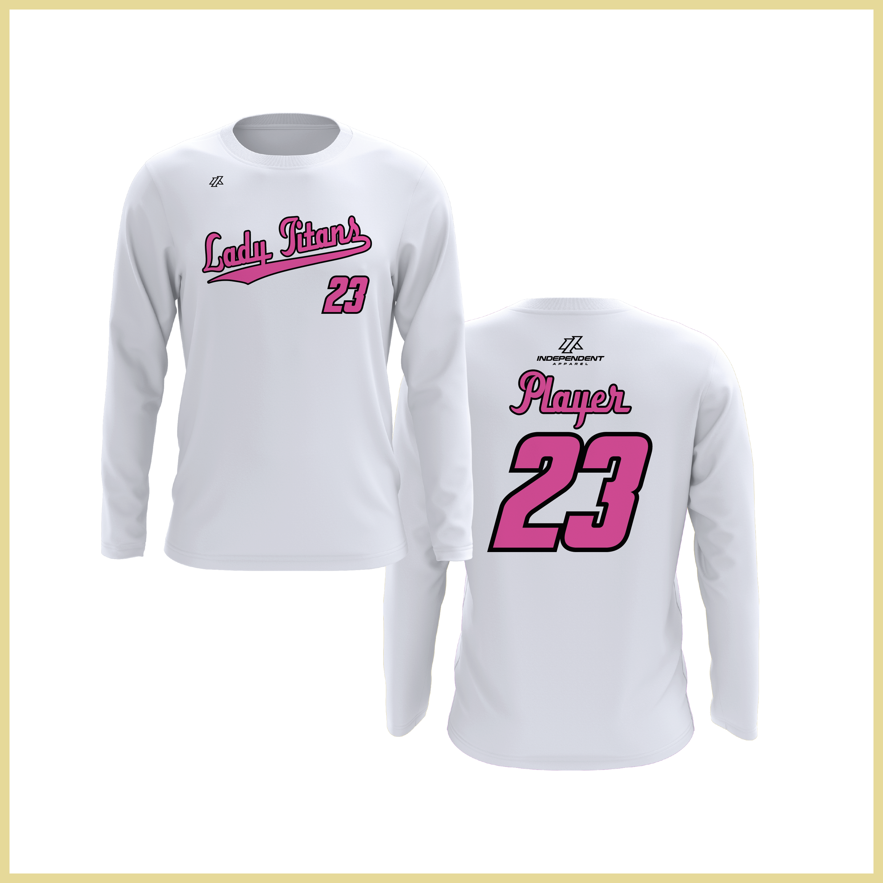 Treasure Coast Lady Titans Script Logo Long Sleeve Shirt