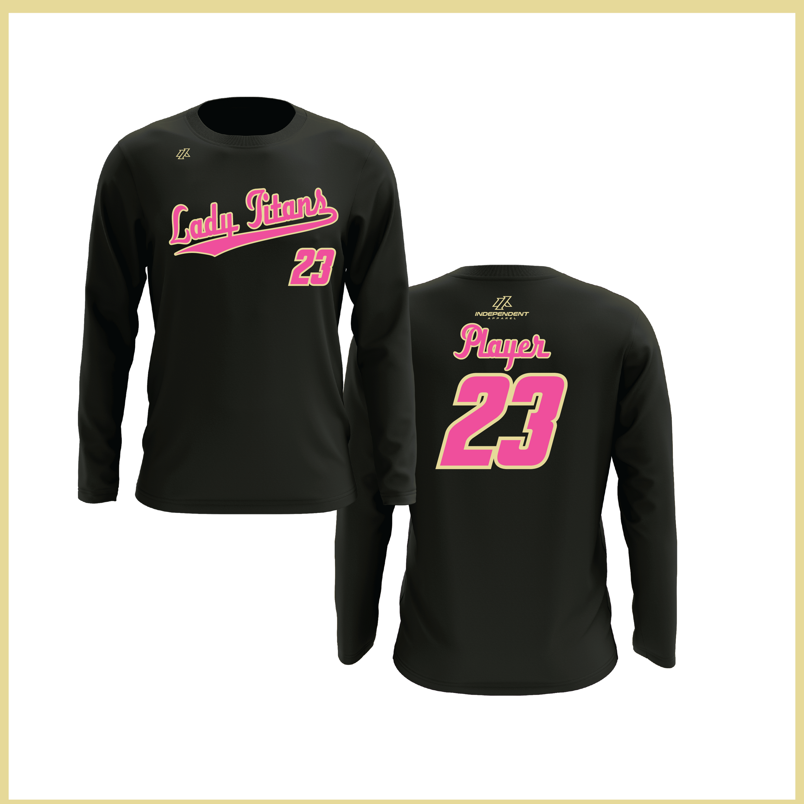 Treasure Coast Lady Titans Script Logo Long Sleeve Shirt