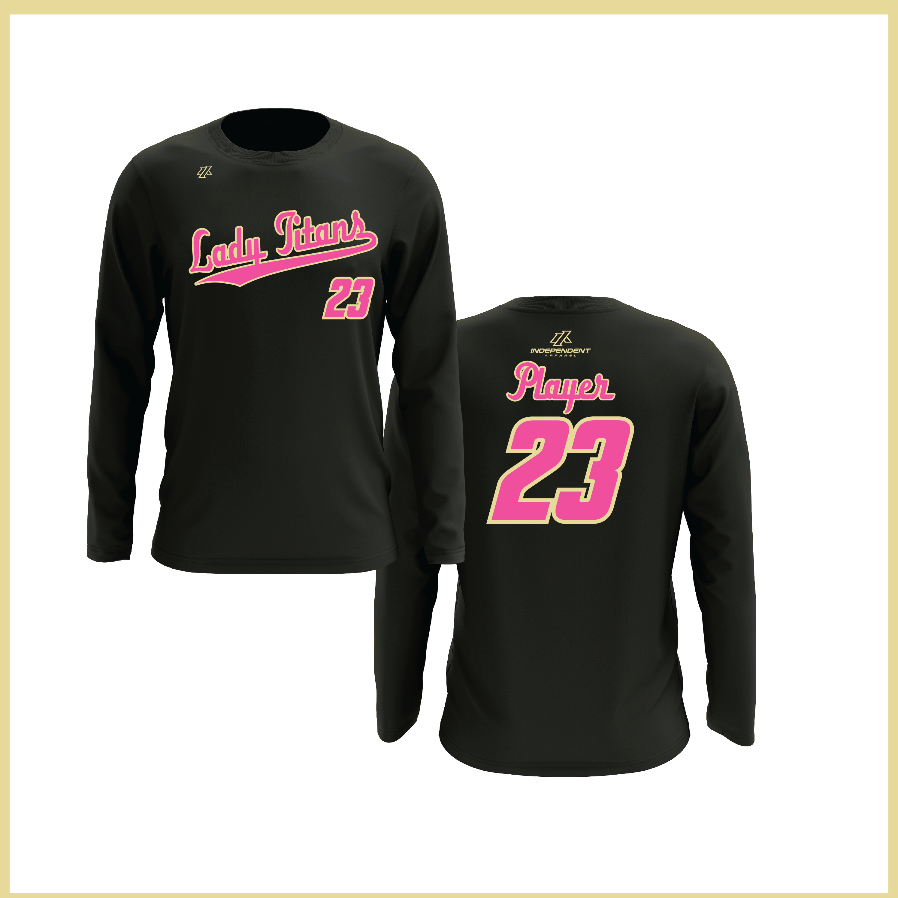 Treasure Coast Lady Titans Script Logo Long Sleeve Shirt