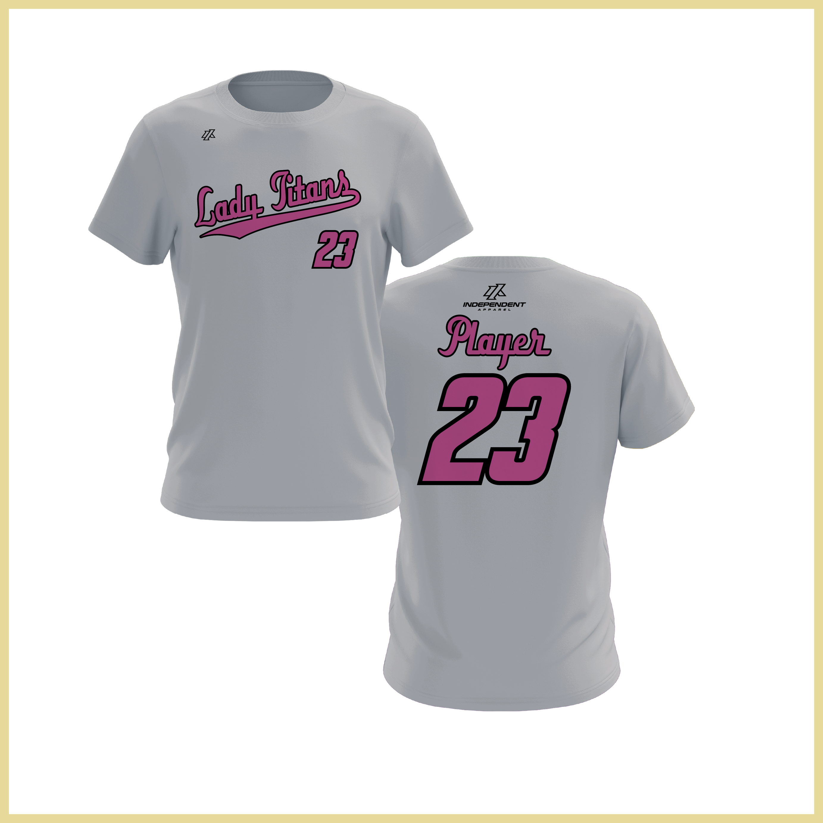 Treasure Coast Lady Titans Script Logo Short Sleeve Shirt