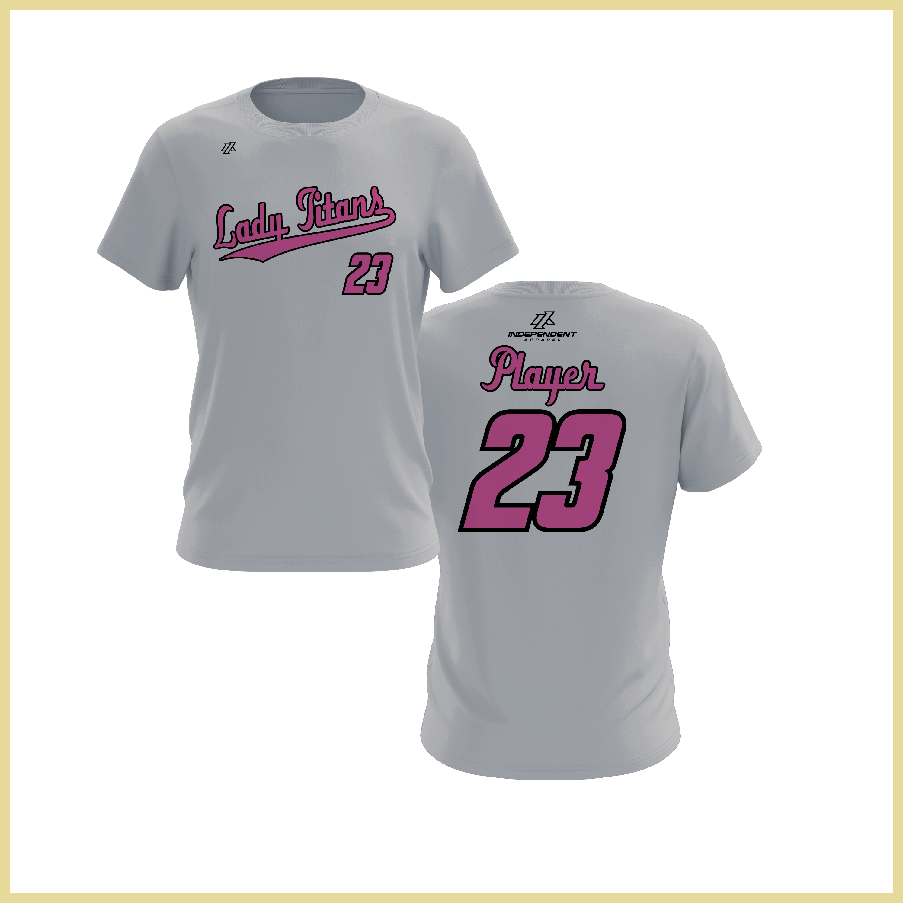 Treasure Coast Lady Titans Script Logo Short Sleeve Shirt