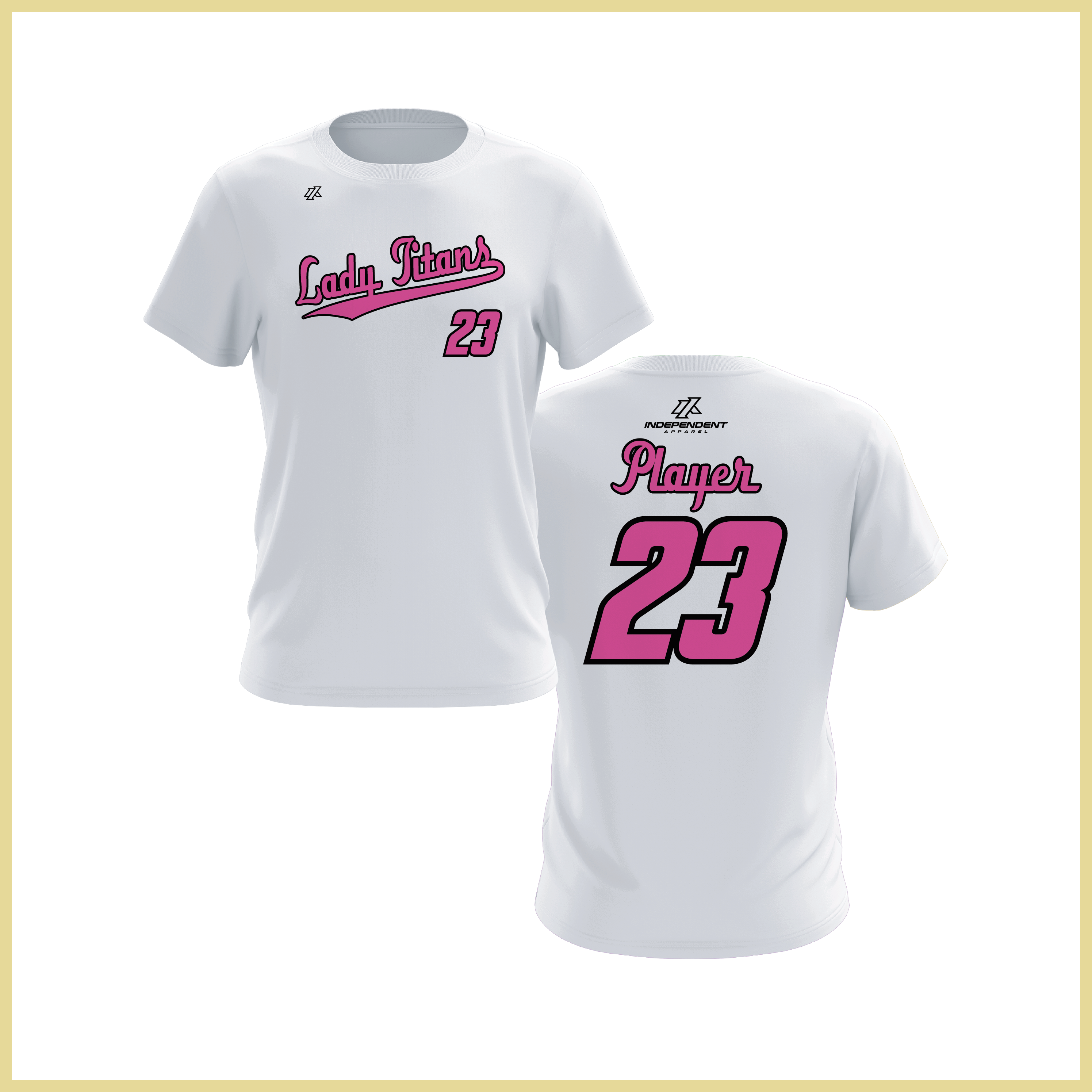 Treasure Coast Lady Titans Script Logo Short Sleeve Shirt
