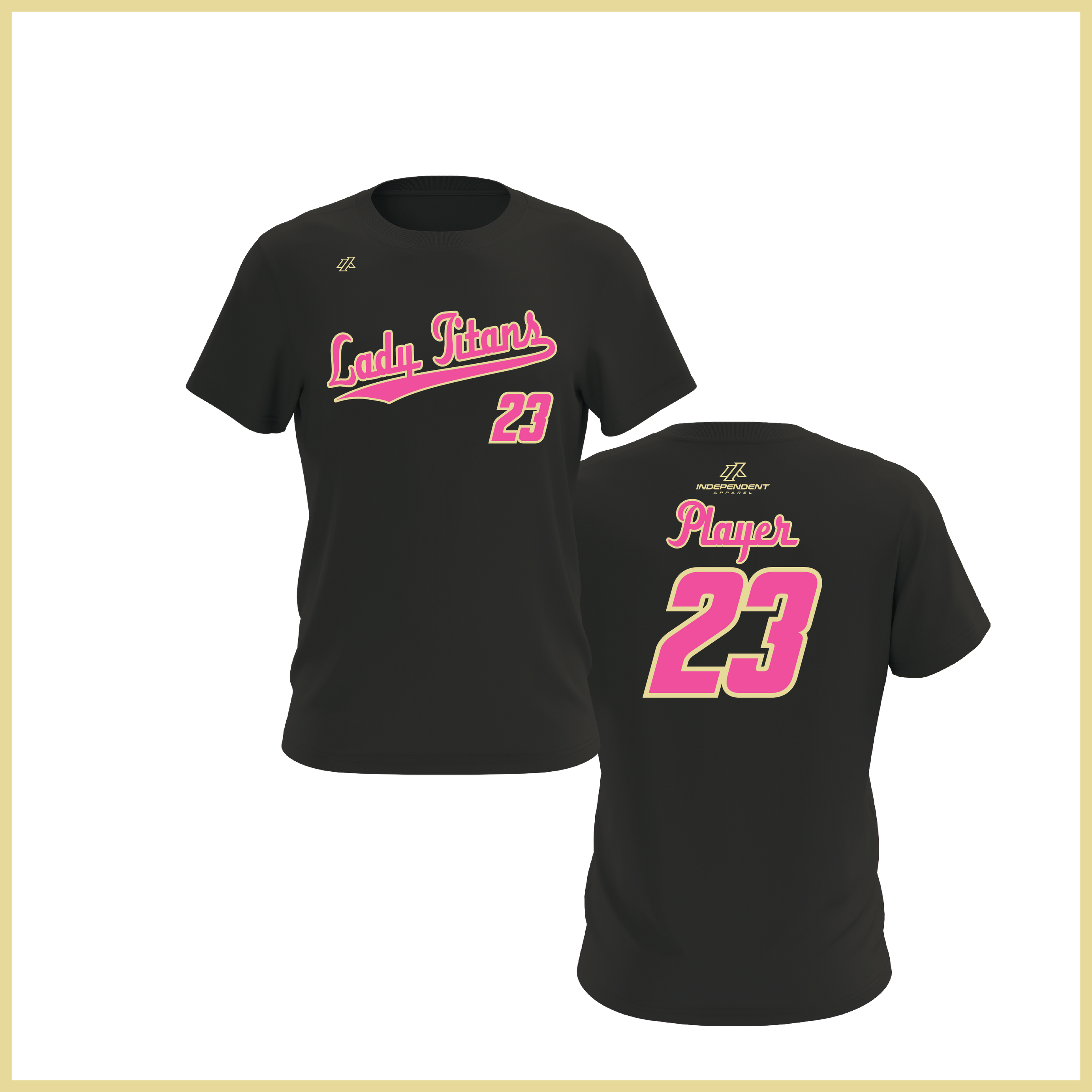 Treasure Coast Lady Titans Script Logo Short Sleeve Shirt