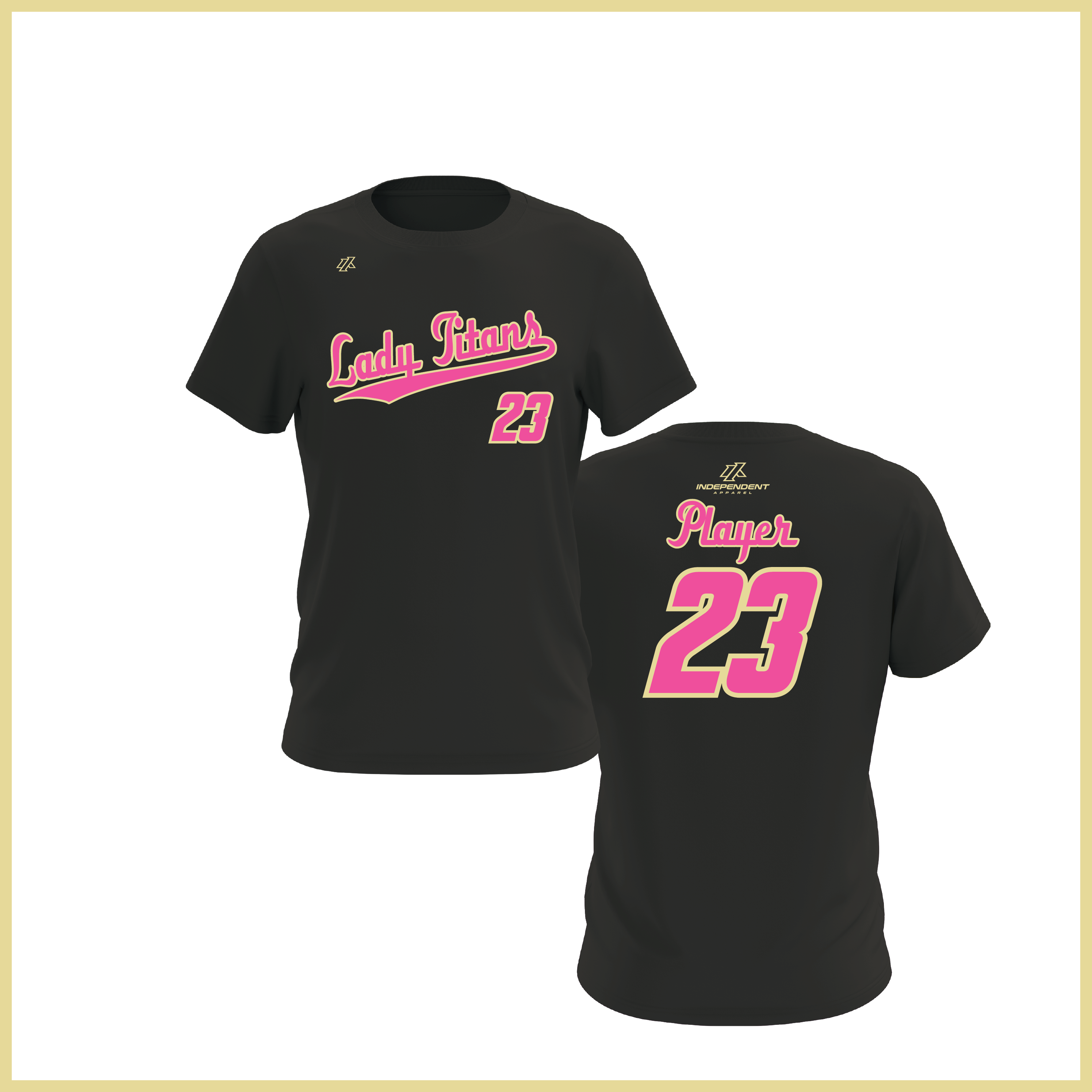 Treasure Coast Lady Titans Script Logo Short Sleeve Shirt