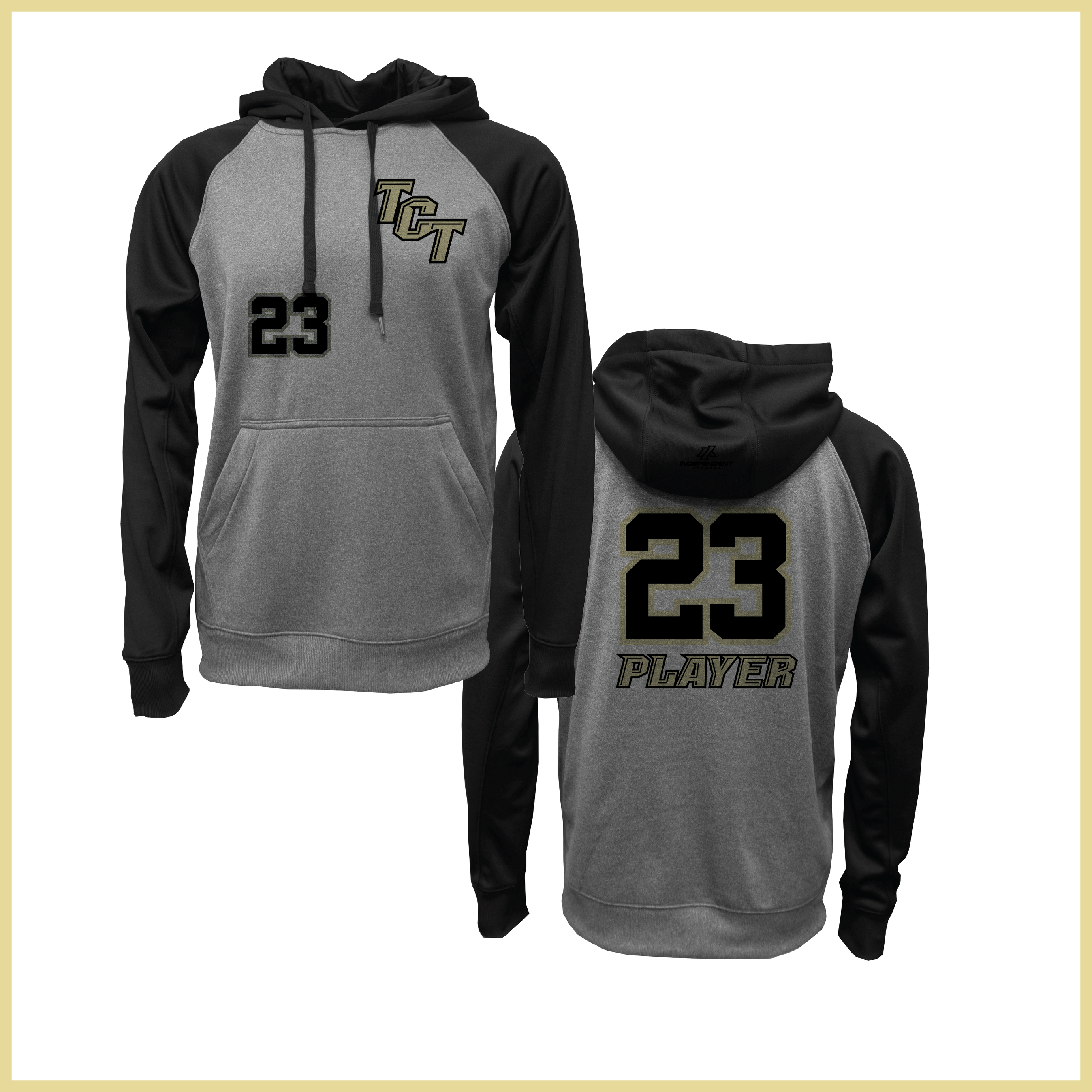 Treasure Coast TCT Logo Grey/ Black Sweatshirt Hoodie