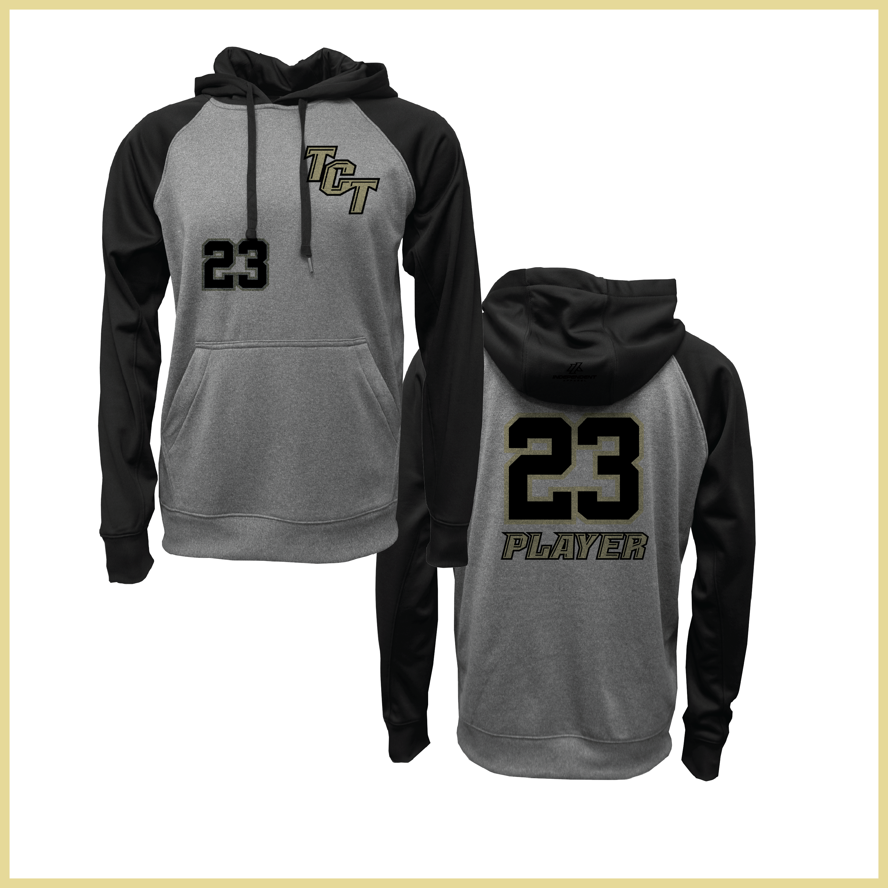 Treasure Coast TCT Logo Grey/ Black Sweatshirt Hoodie