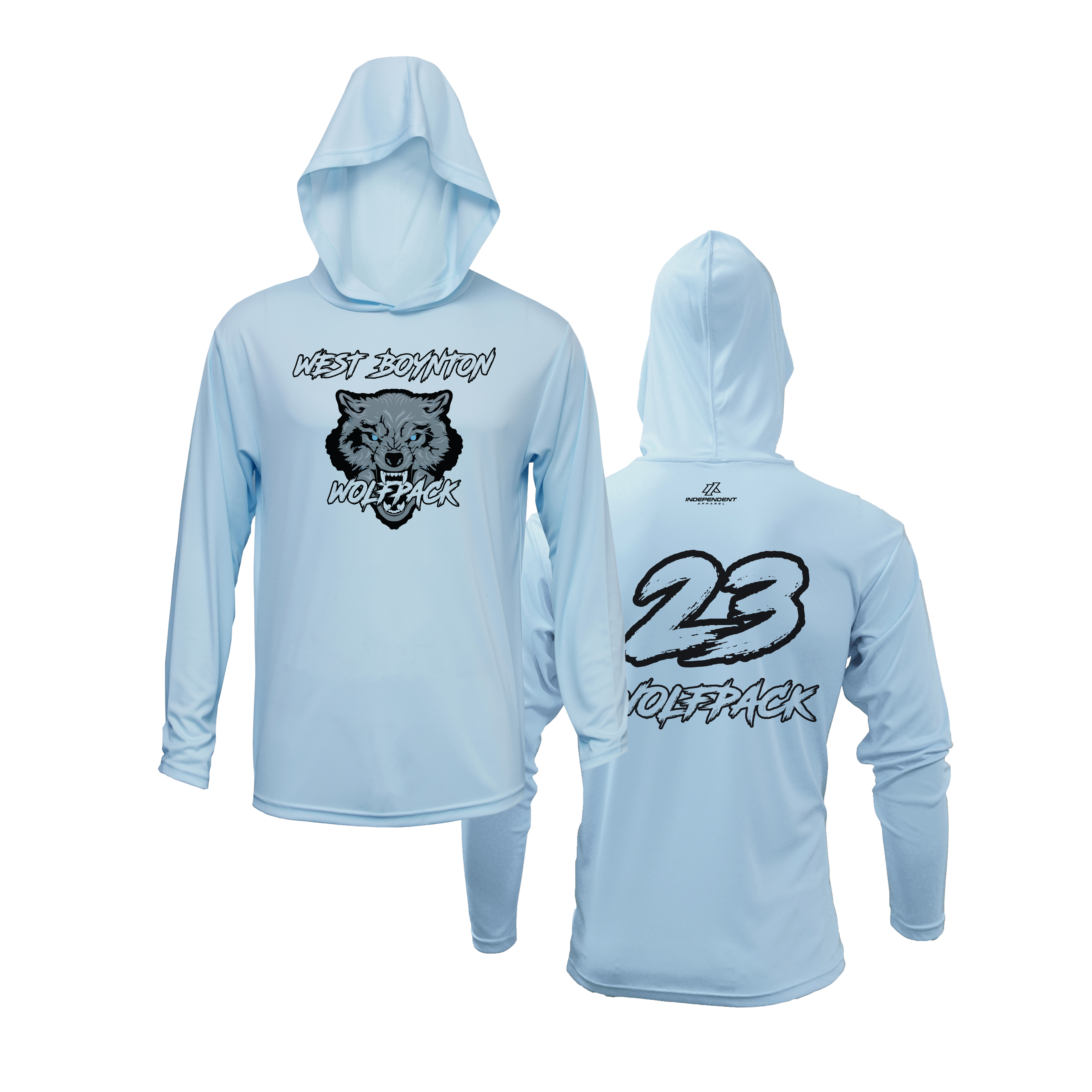 West Boynton Wolfpack Logo Lightweight Hoodie