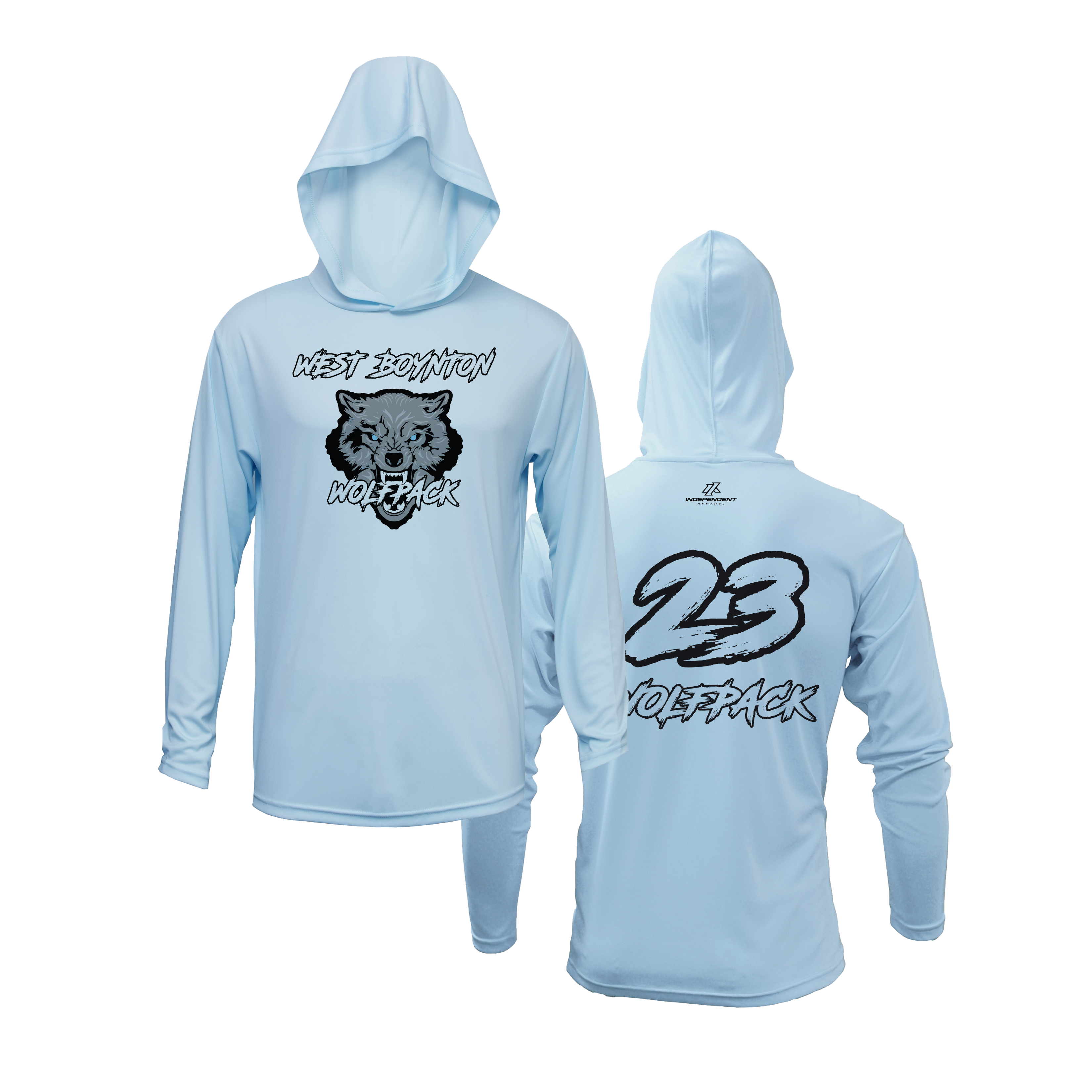 West Boynton Wolfpack Logo Lightweight Hoodie