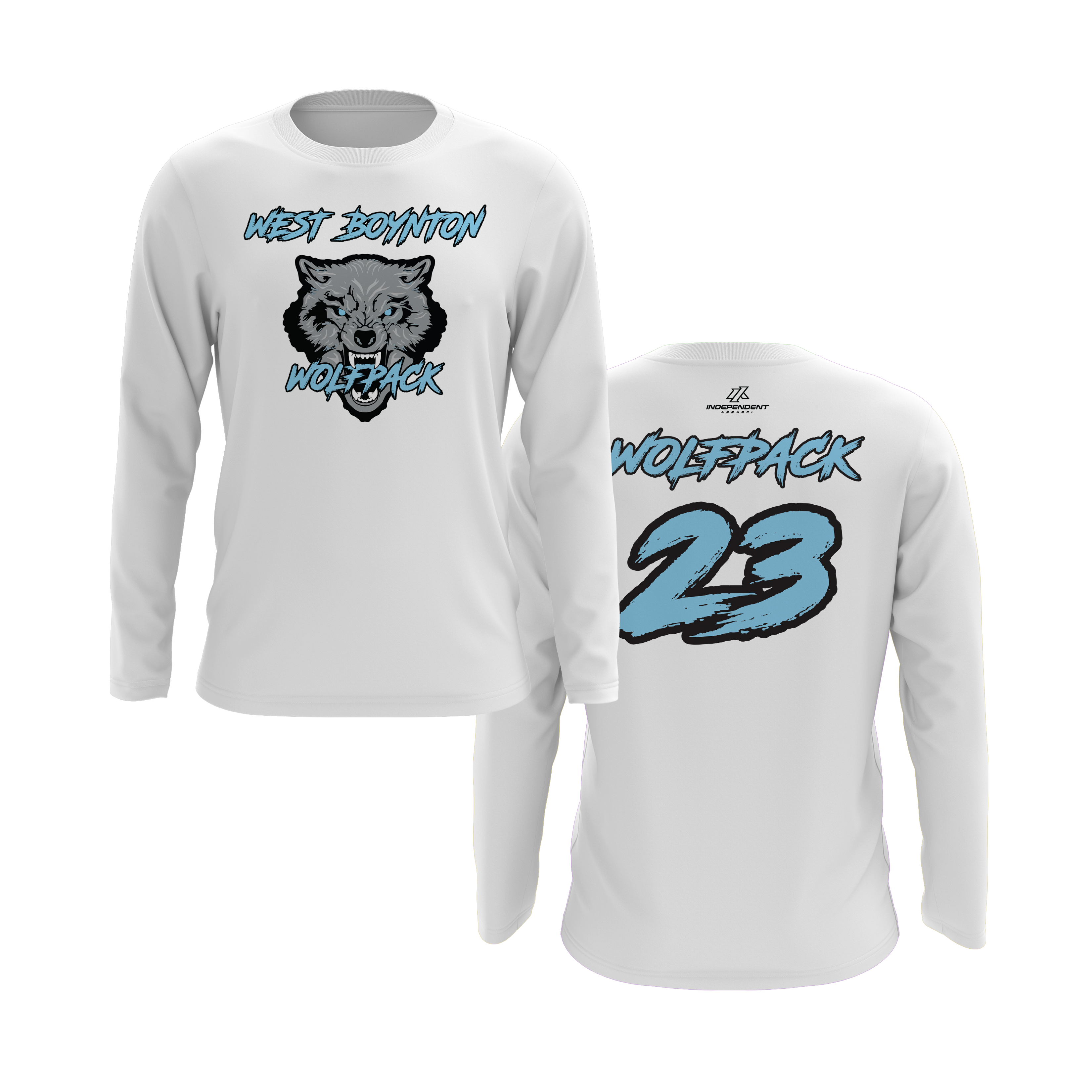 West Boynton Wolfpack Logo Long Sleeve Shirt