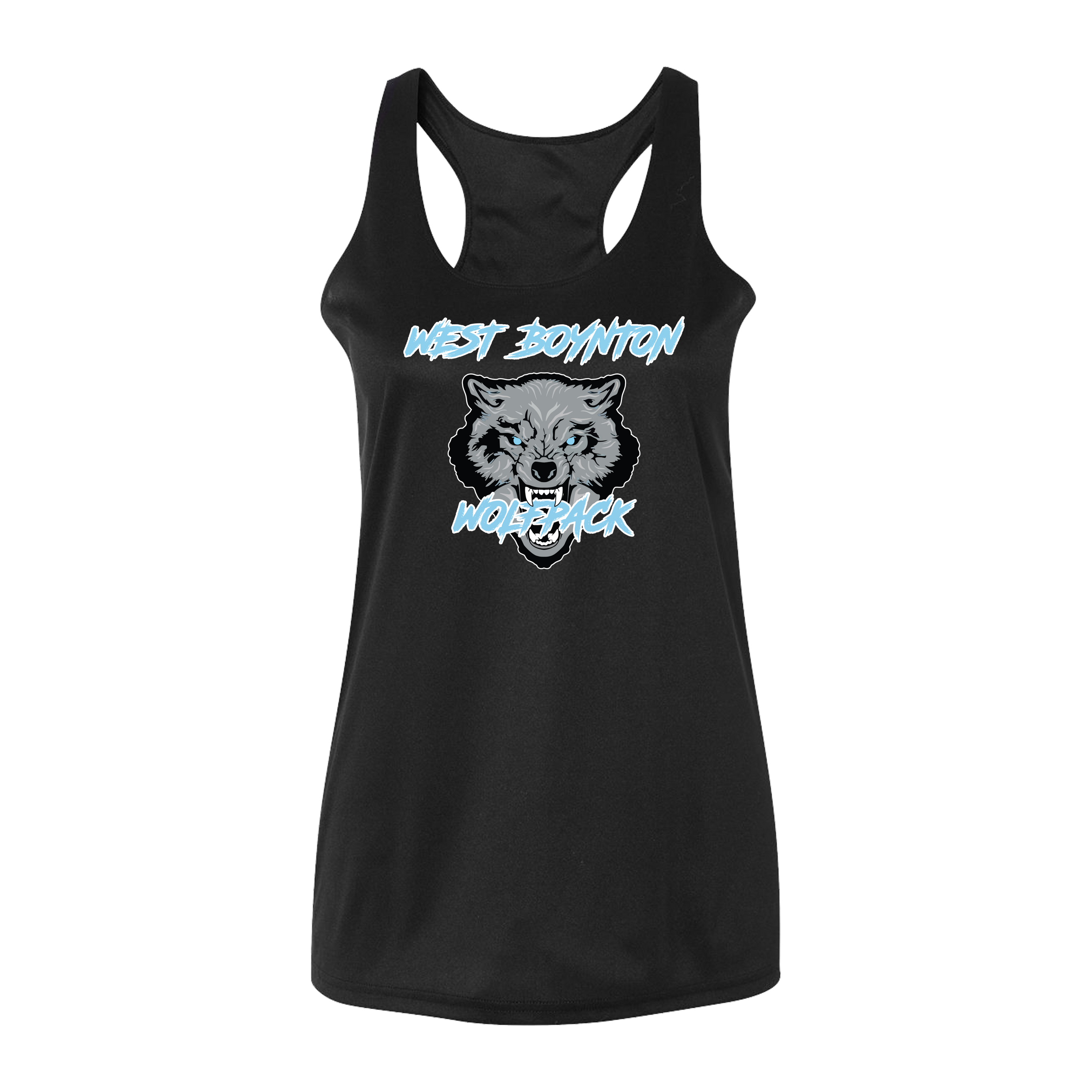 West Boynton Wolfpack Logo Women's Black Tank Top