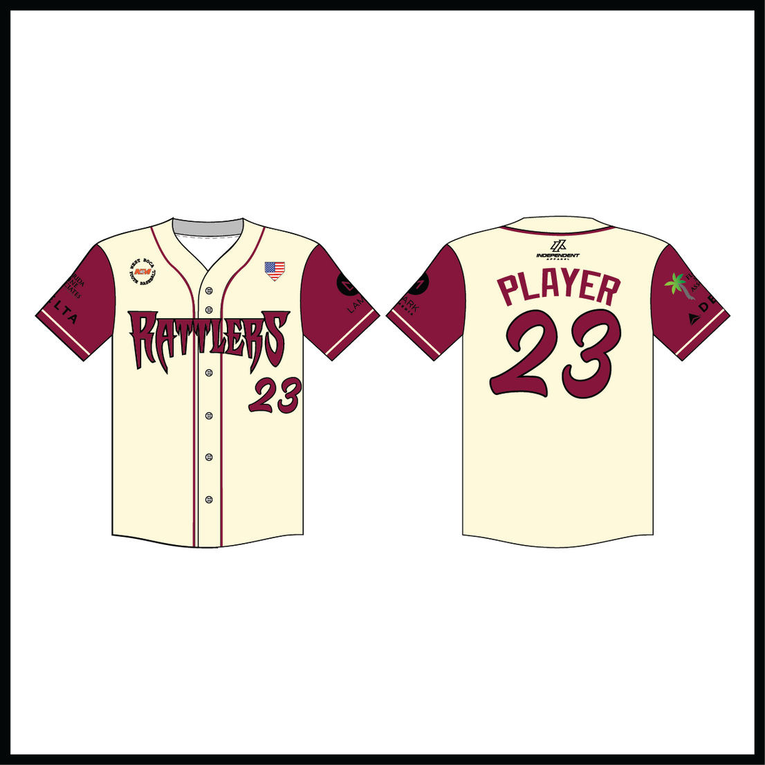 WBYB Rattlers Coach Jersey (3-4 WEEK TURNAROUND)
