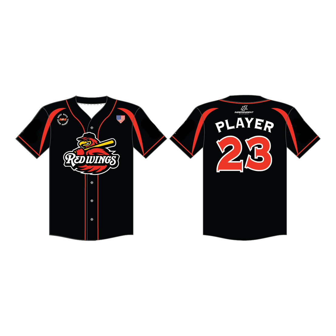 WBYB Redwings Fan Gear Replica Jersey (3-4 WEEK TURNAROUND)