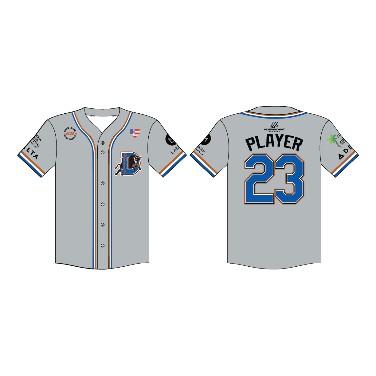WBYB Bulls Coach Jersey (3-4 WEEK TURNAROUND)