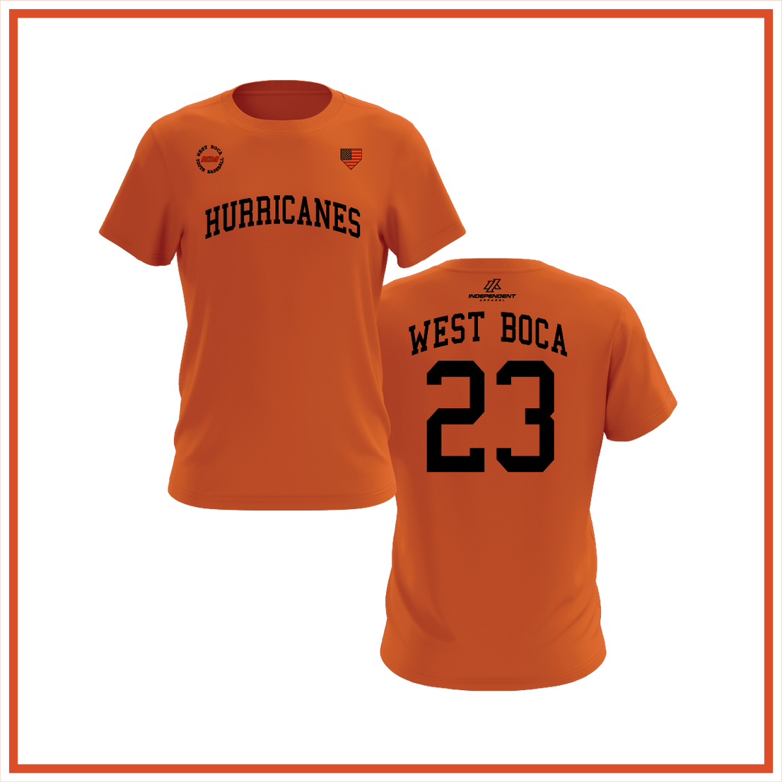 WBYB Fall ‘26 Hurricanes Orange Practice Shirt
