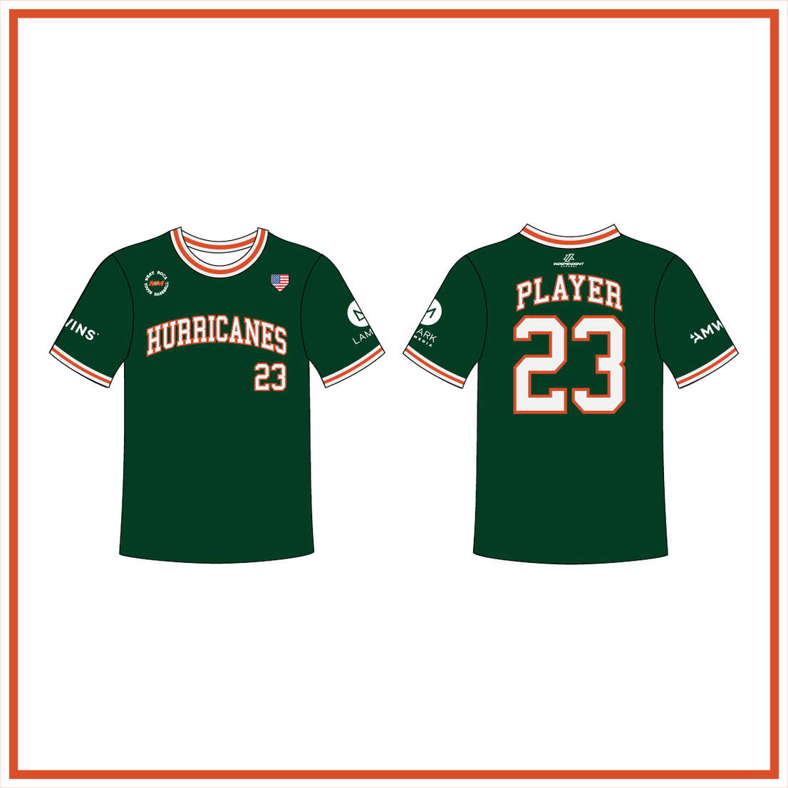 WBYB Fall '26 Hurricanes Coach Jersey (3-4 WEEK TURNAROUND)