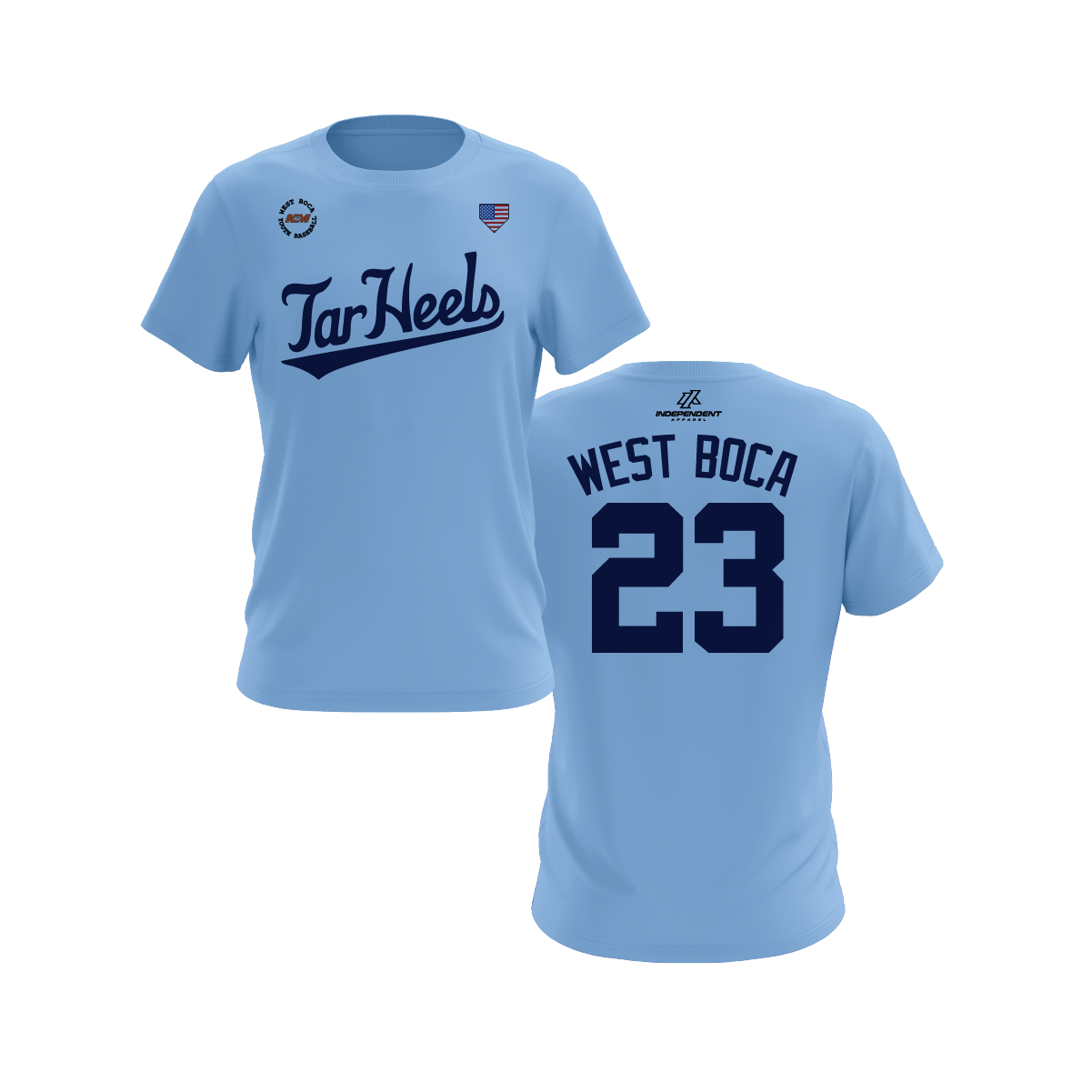 WBYB Fall ‘26 Tar Heels Light Blue Practice Shirt