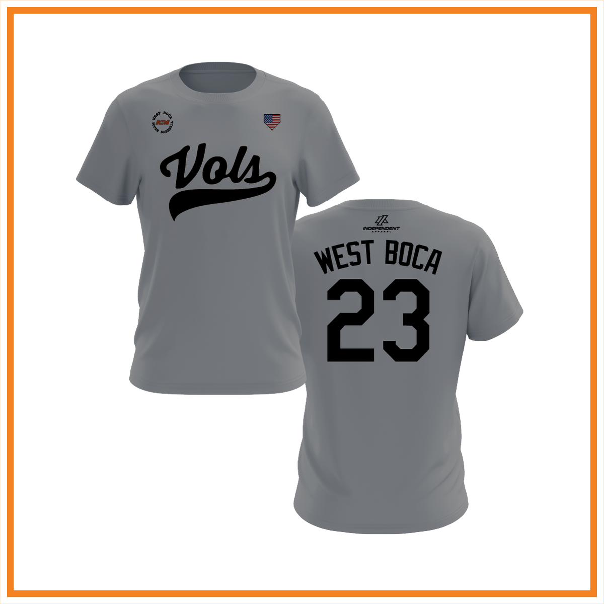 WBYB Fall ‘26 Vols Dark Grey Practice Shirt