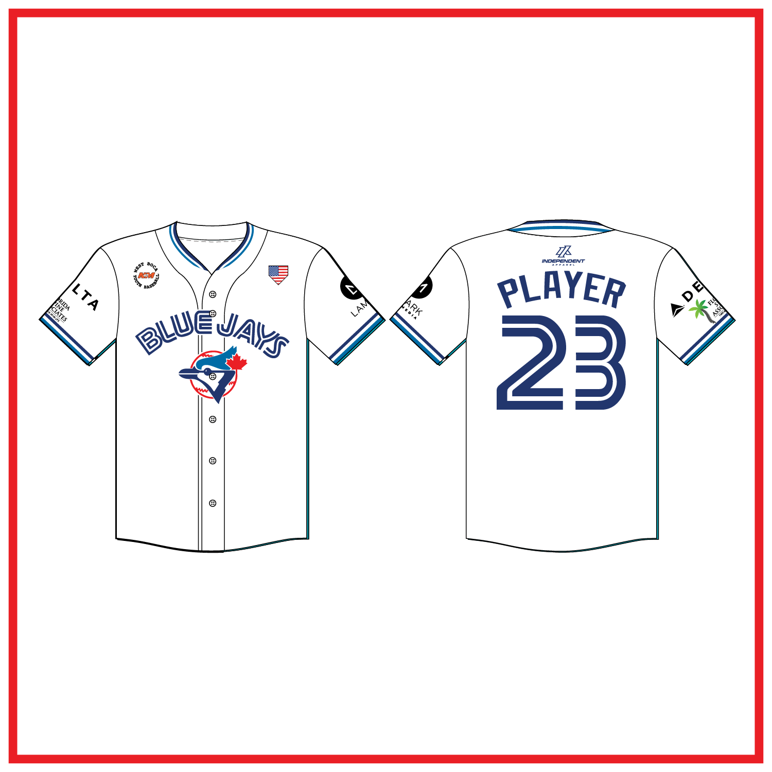 WBYB Spring '26 Blue Jays Coach Jersey (3-4 WEEK TURNAROUND)
