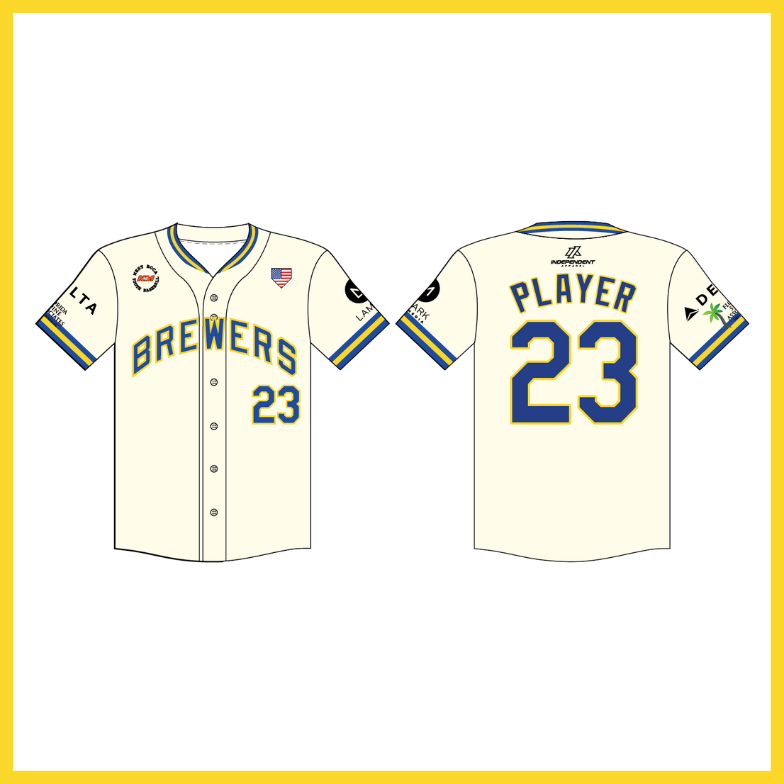 WBYB Spring '26 Brewers Coach Jersey (3-4 WEEK TURNAROUND)