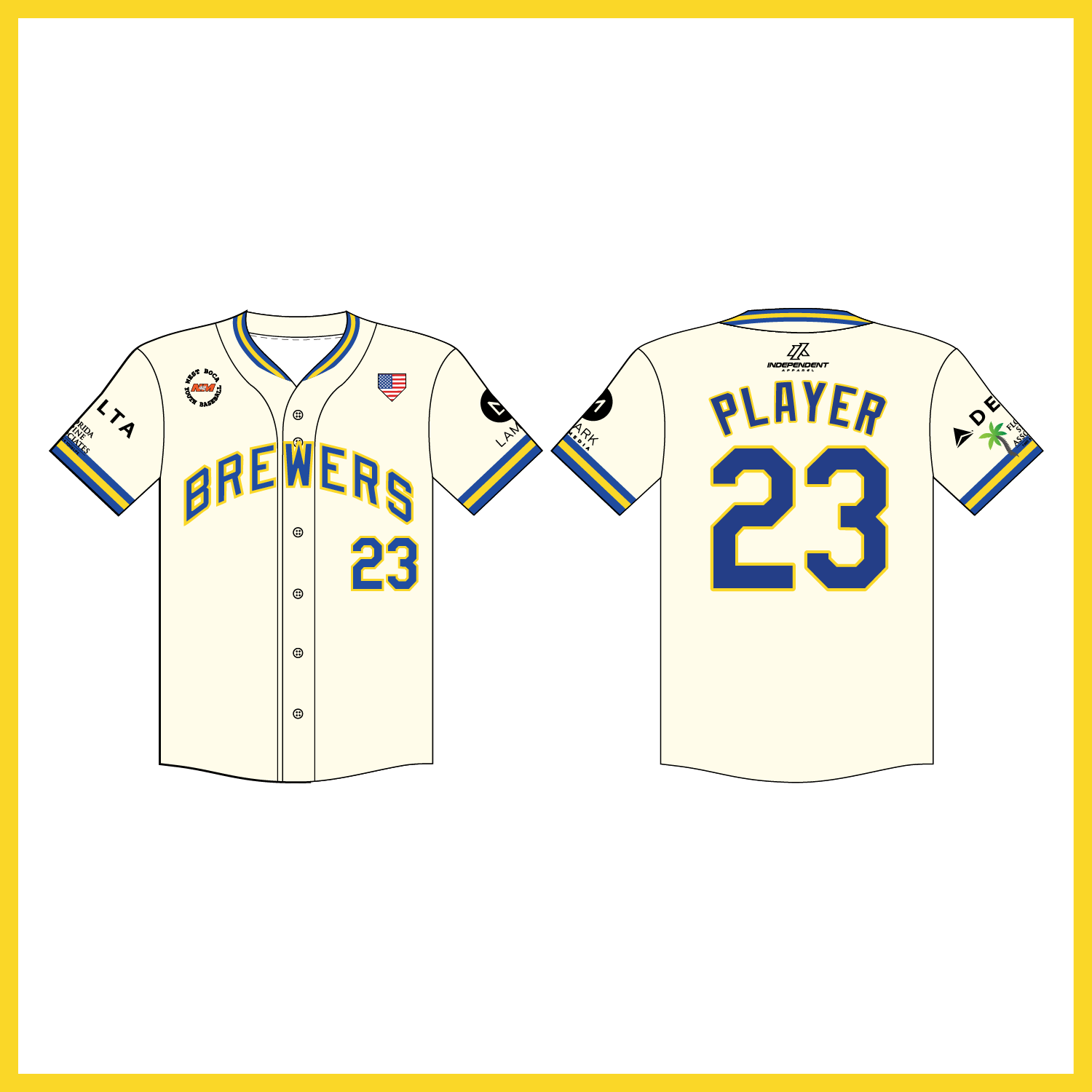 WBYB Spring '26 Brewers Coach Jersey (3-4 WEEK TURNAROUND)