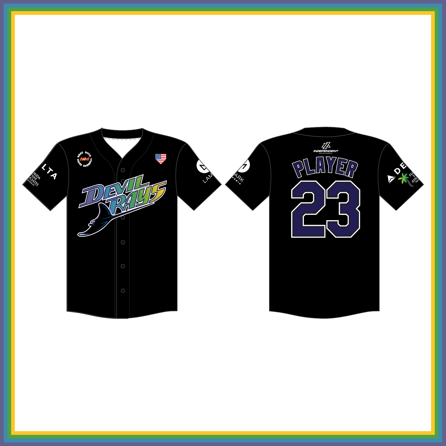 WBYB Spring '26 Devil Rays Coach Jersey (3-4 WEEK TURNAROUND)