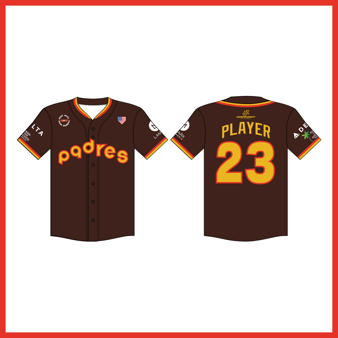 WBYB Spring '26 Padres Fan Replica Jersey (3-4 WEEK TURNAROUND)