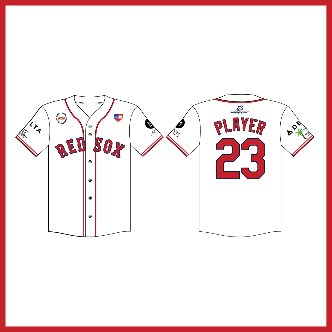 WBYB Spring '26 Red Sox Coach Jersey (3-4 WEEK TURNAROUND)