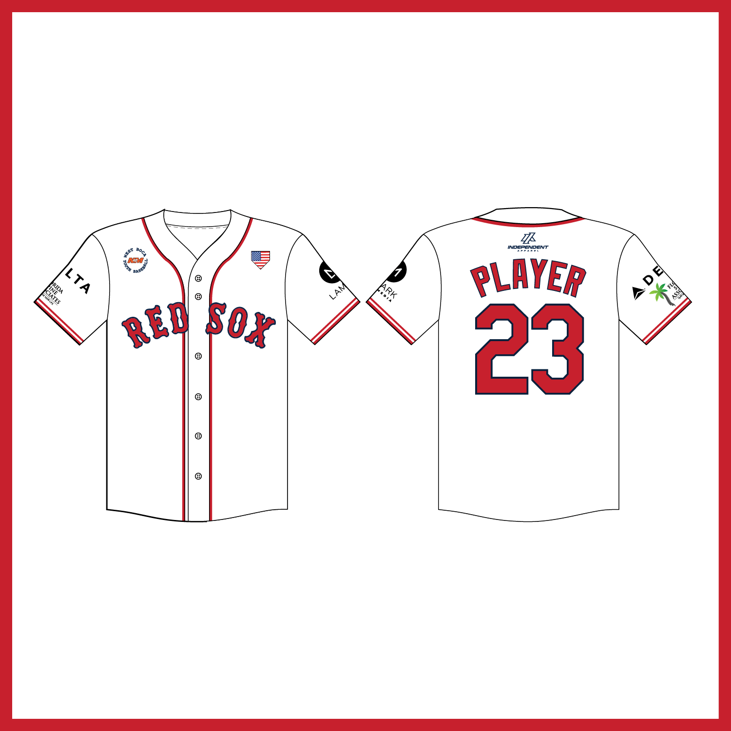 WBYB Spring '26 Red Sox Coach Jersey (3-4 WEEK TURNAROUND)