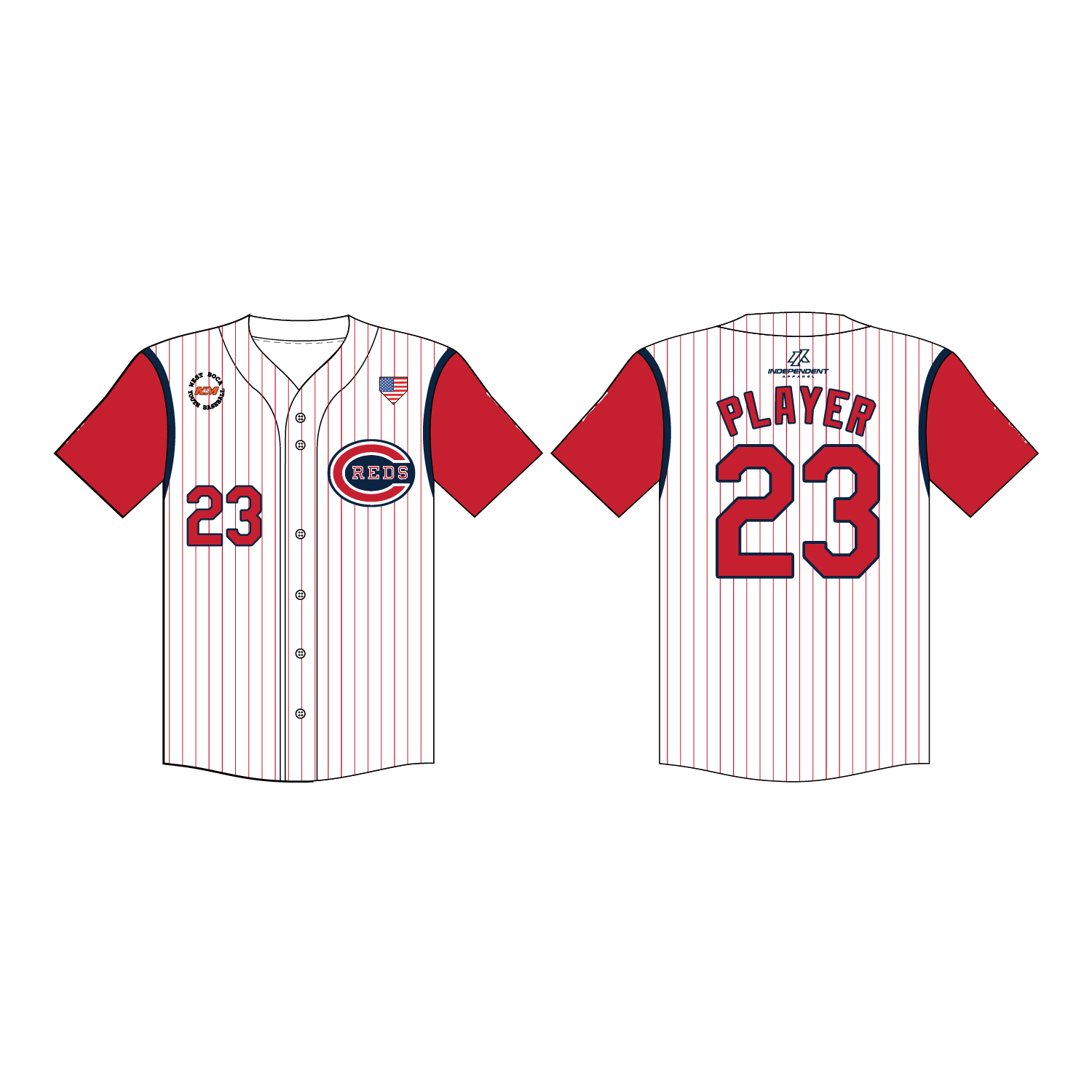 WBYB Spring '26 Reds Coach Jersey (3-4 WEEK TURNAROUND)