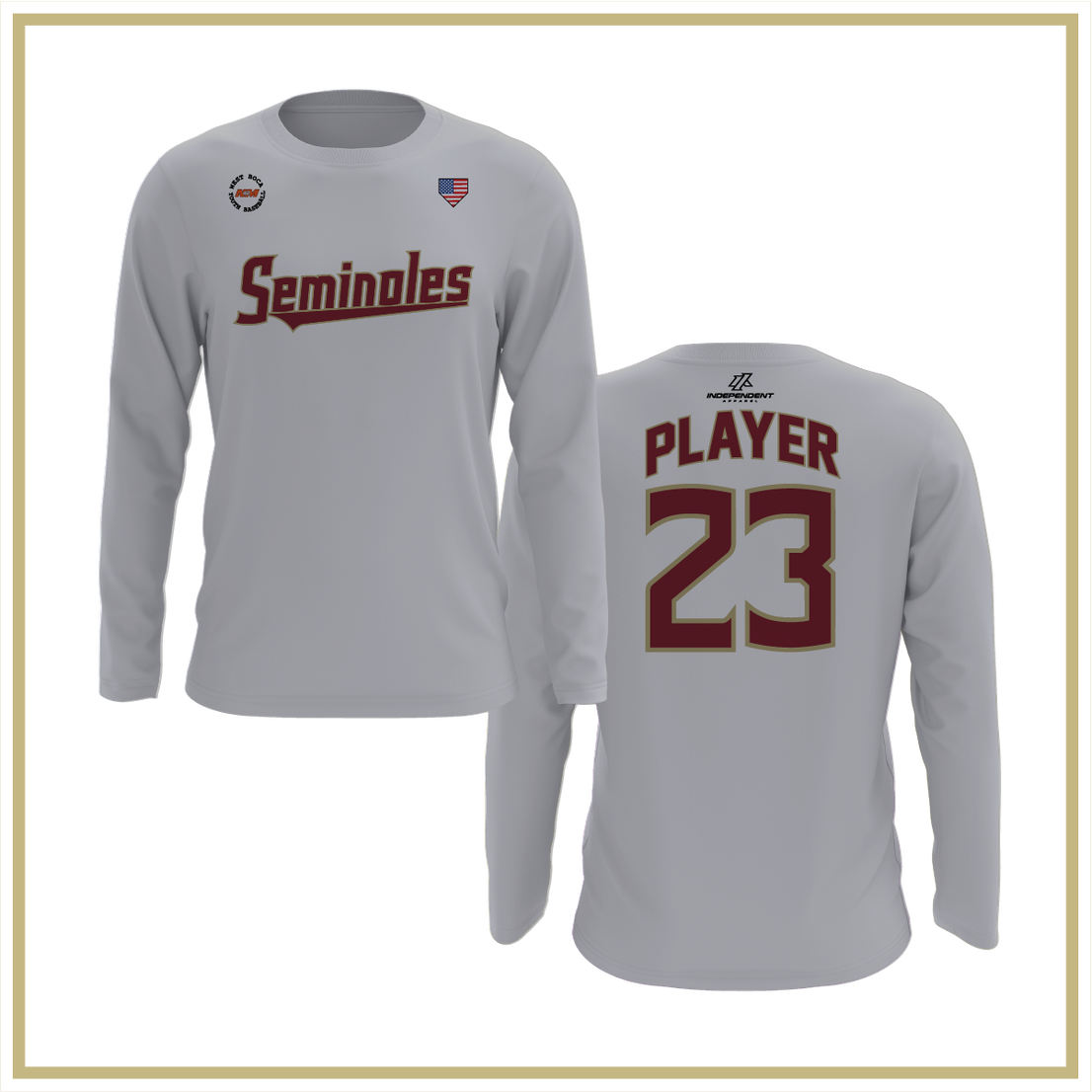 WBYB Fall ‘26 Seminoles Long Sleeve Shirt