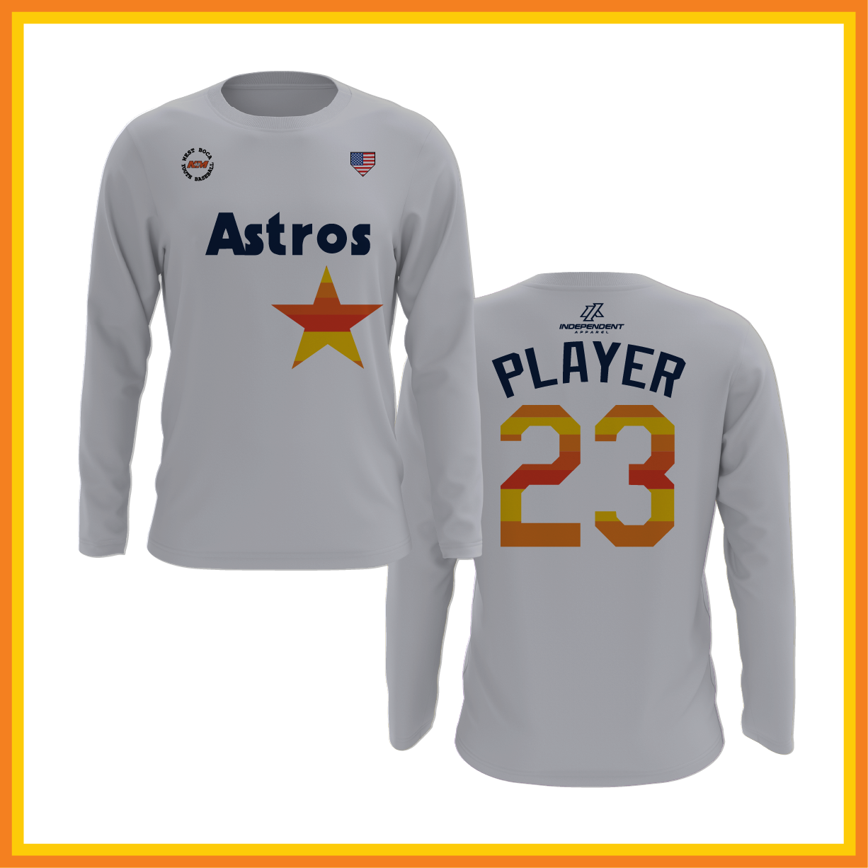 WBYB Spring 2026 Astros Long Sleeve Shirt