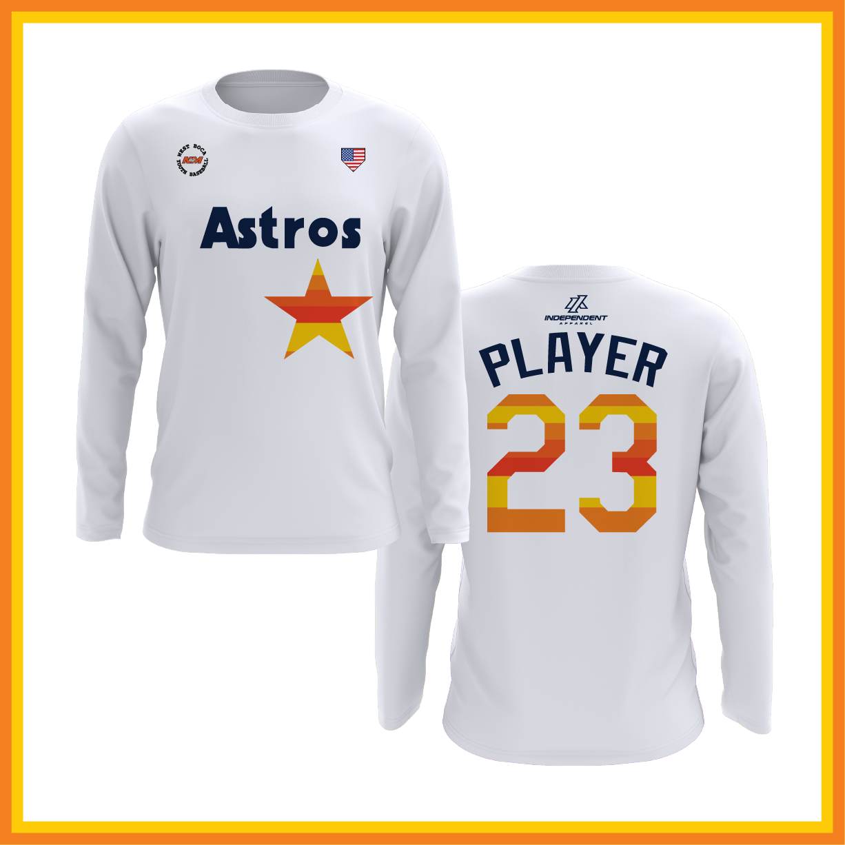 WBYB Spring 2026 Astros Long Sleeve Shirt