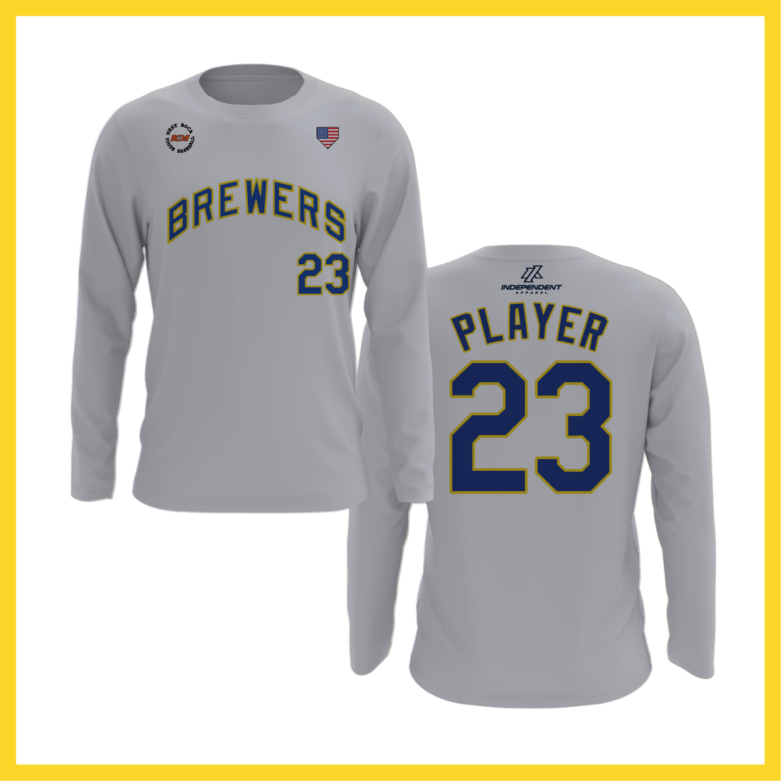 WBYB Spring 2026 Brewers Long Sleeve Shirt