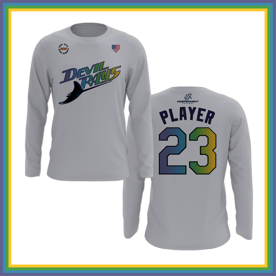 WBYB Spring 2026 Devil Rays Long Sleeve Shirt