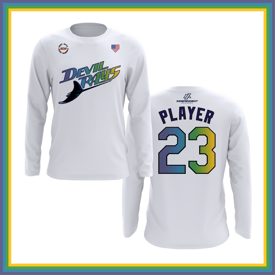 WBYB Spring 2026 Devil Rays Long Sleeve Shirt