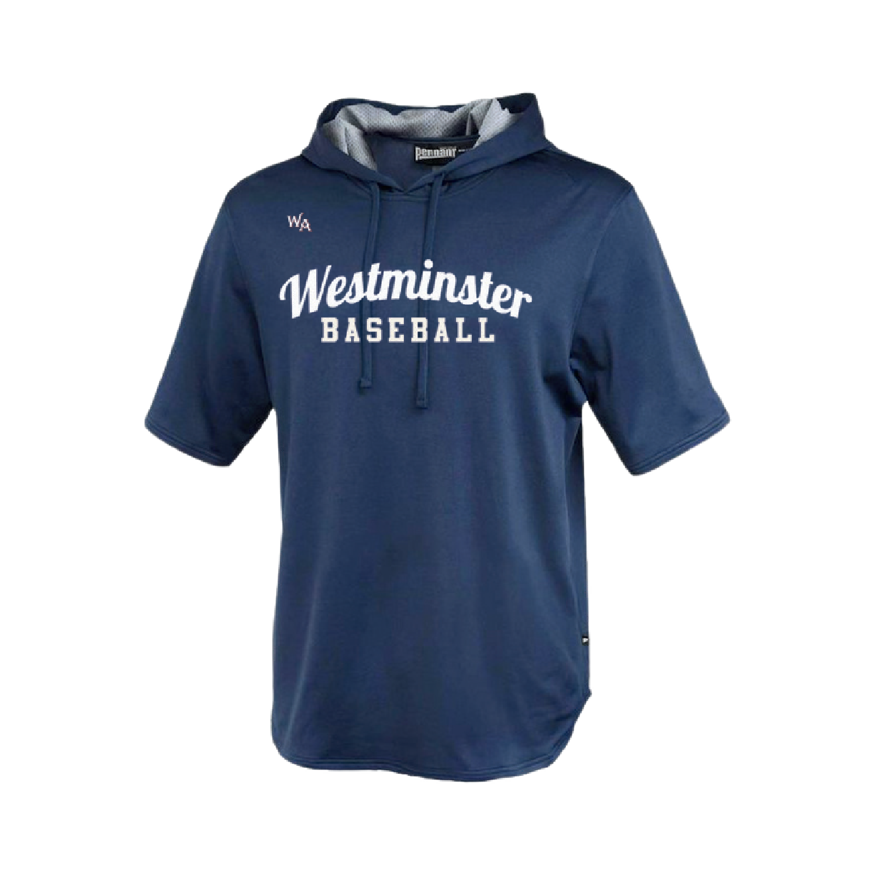 Westminster Baseball Navy Short Sleeve Warmup Hoodie