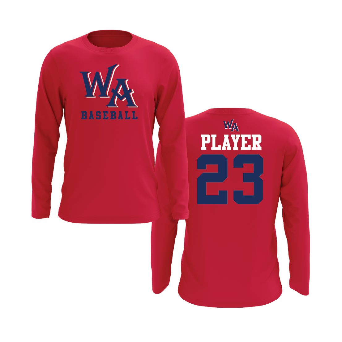 Westminster Baseball WA Logo Long Sleeve Shirt